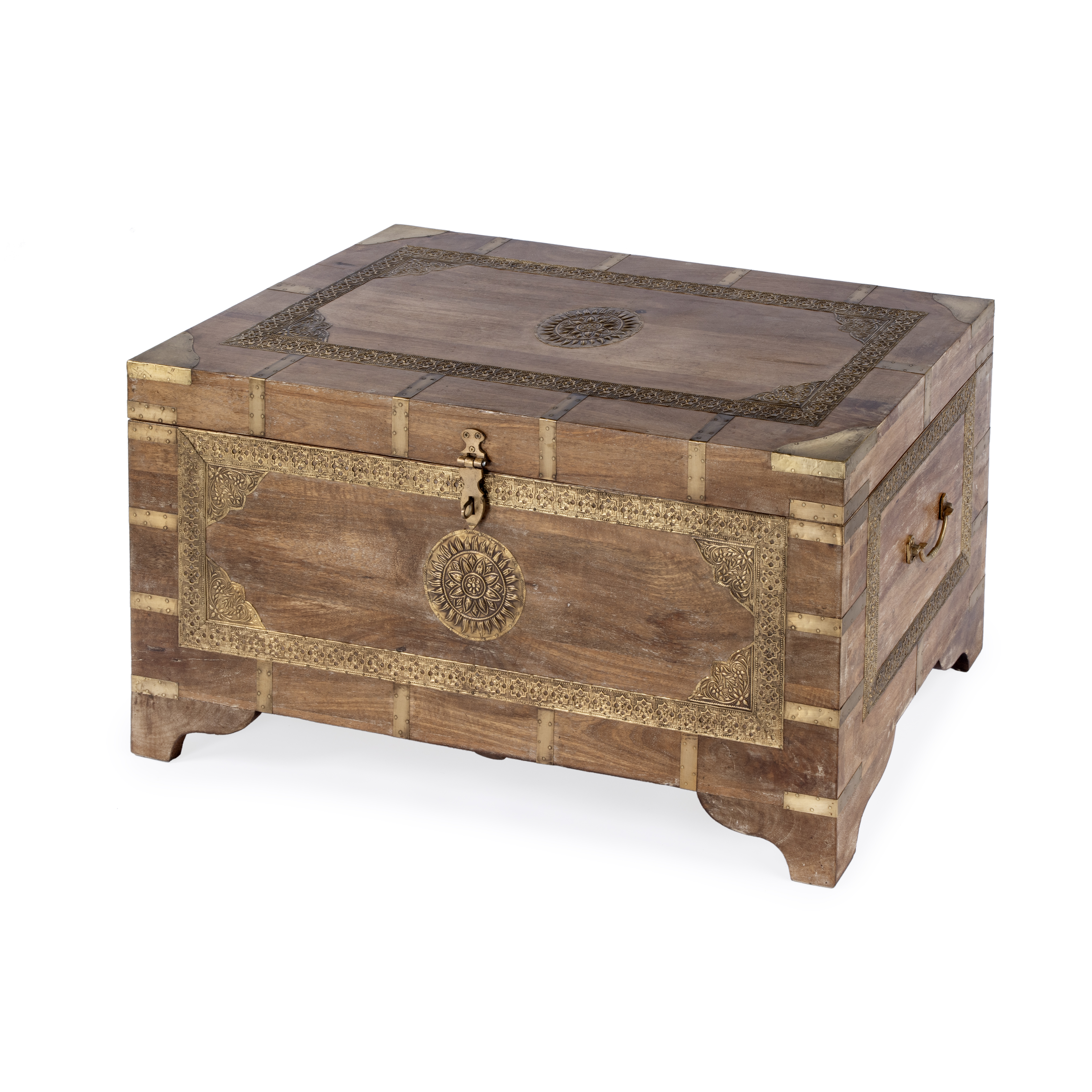 Butler Specialty Artifacts Nador Light Brown Storage Trunk Coffee Table