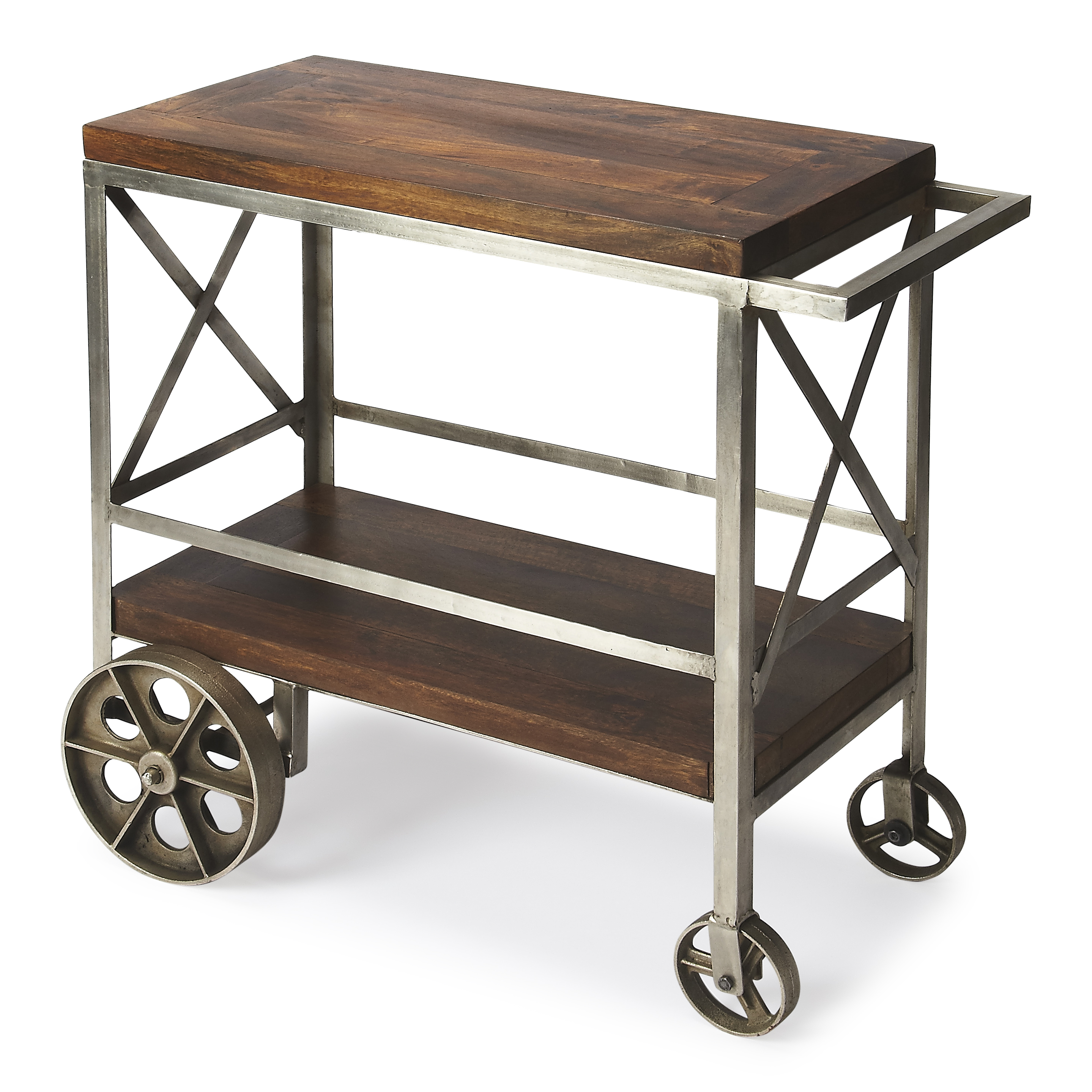 Butler Specialty Merrill Metal And Wood Bar Cart