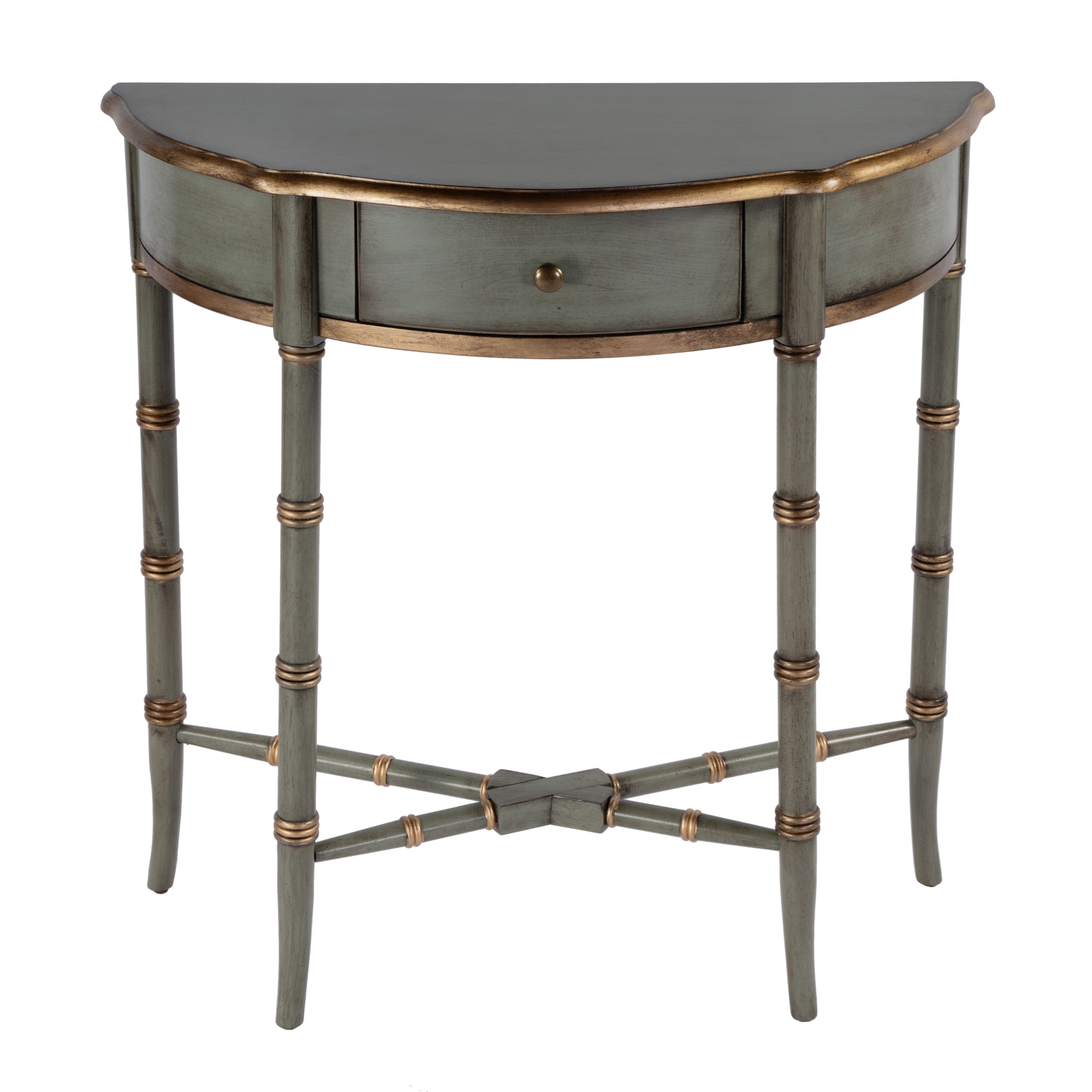 Butler Specialty Skilling Pastel Green 1 Drawer Console Table