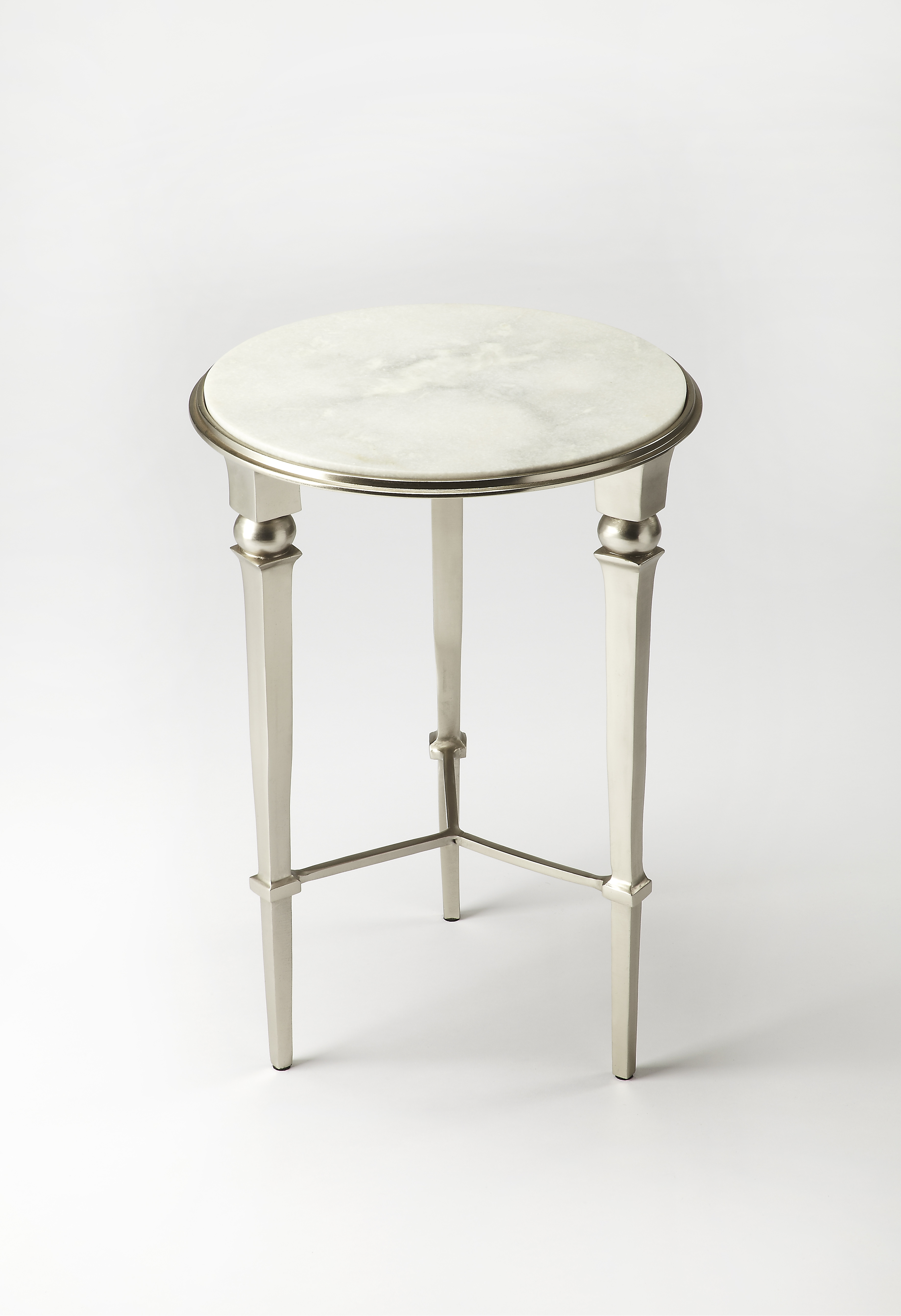 Butler Specialty Darrieux Silver Round End Table