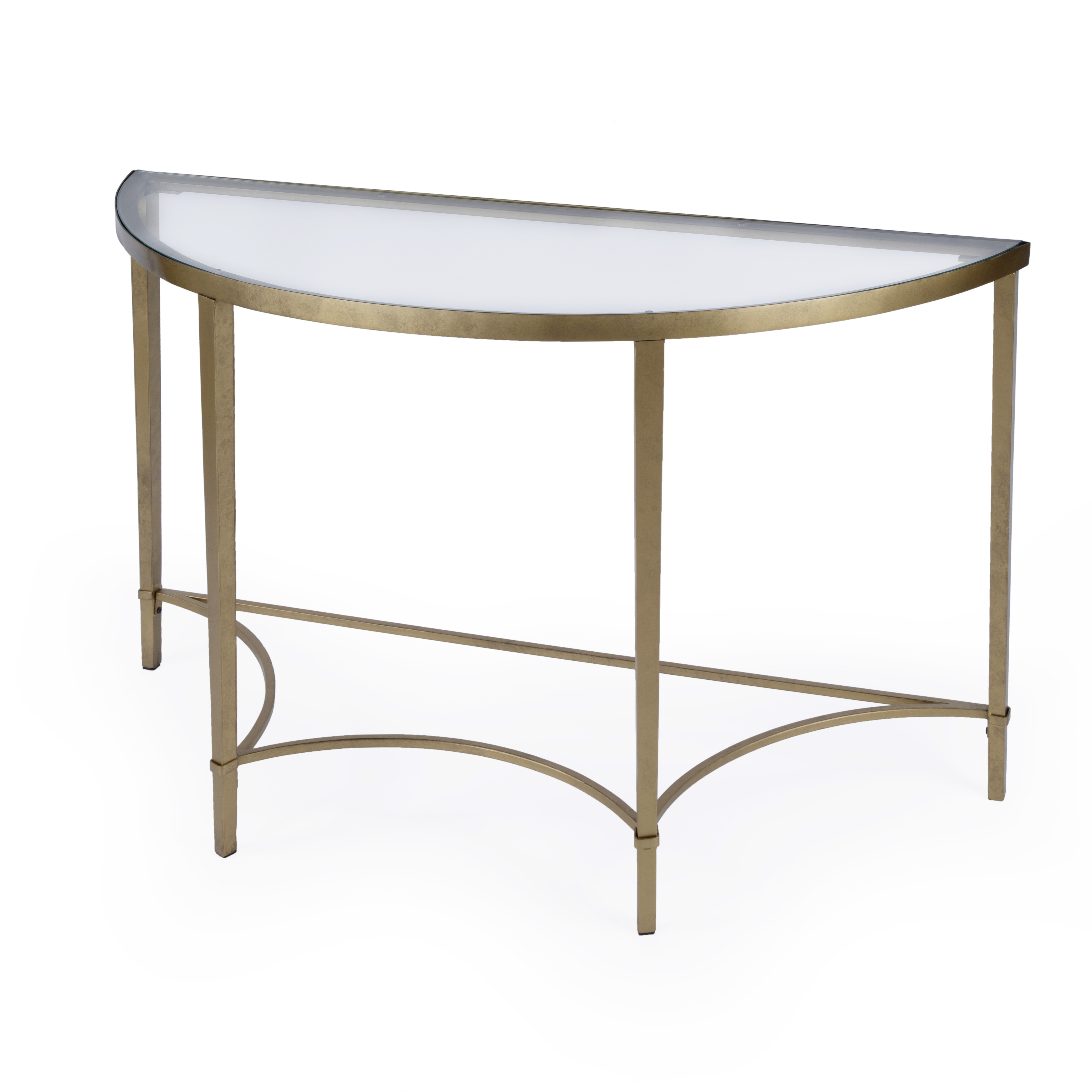 Butler Specialty Monica Gold Demilune Console Table