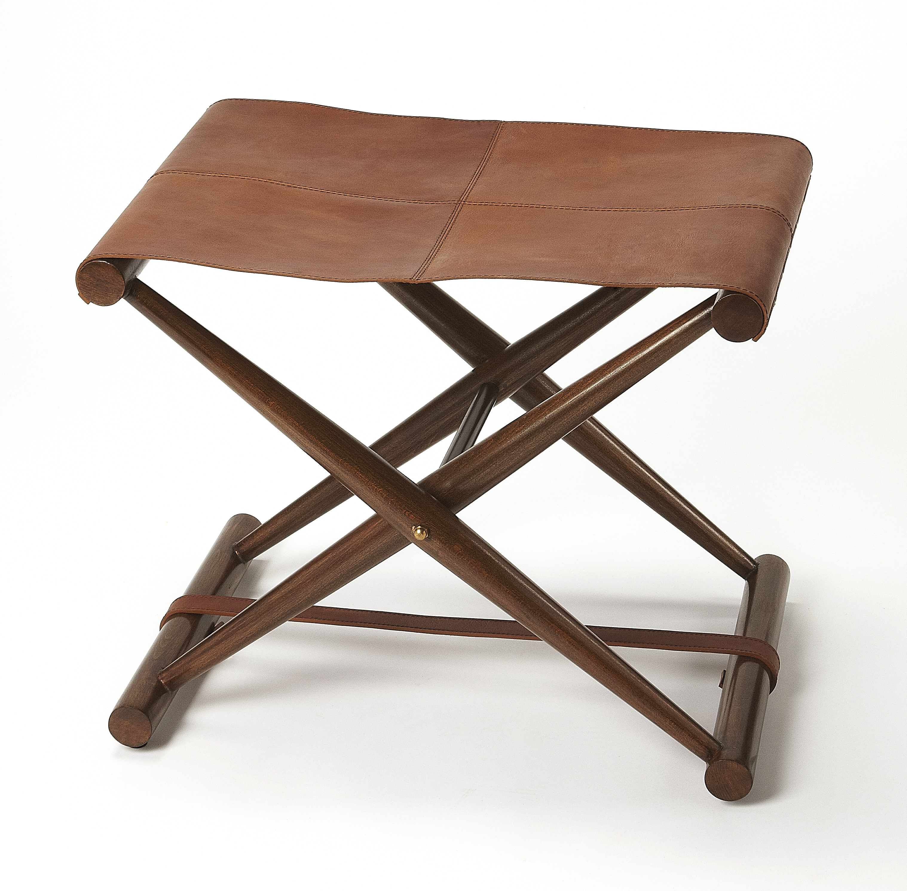 Butler Specialty Sutton Medium Brown Folding Stool