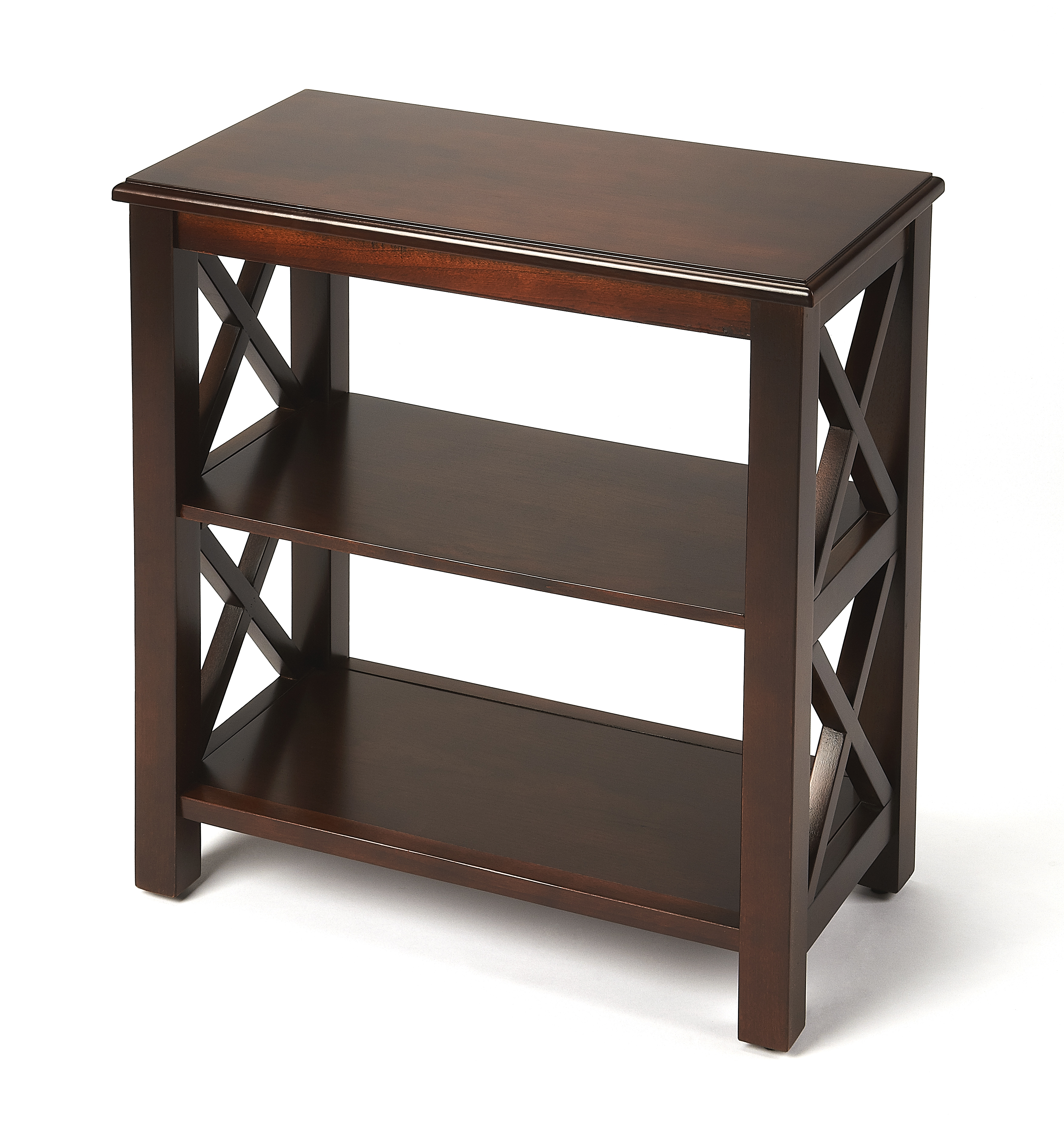 Butler Specialty Vance Dark Brown 2 Shelf 22 Inch Bookcase