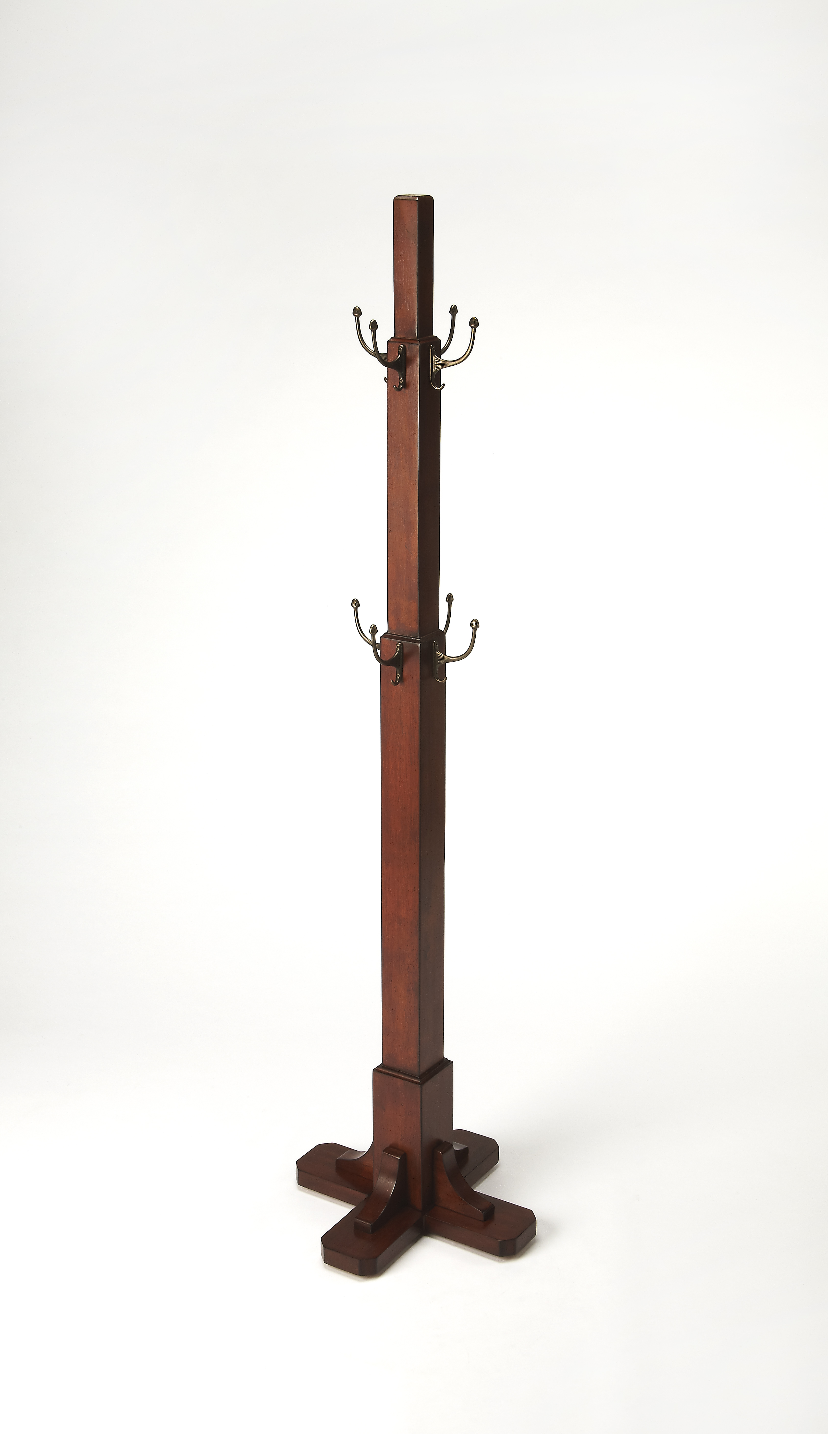 Butler Specialty Webster Medium Brown Coat Rack Tree