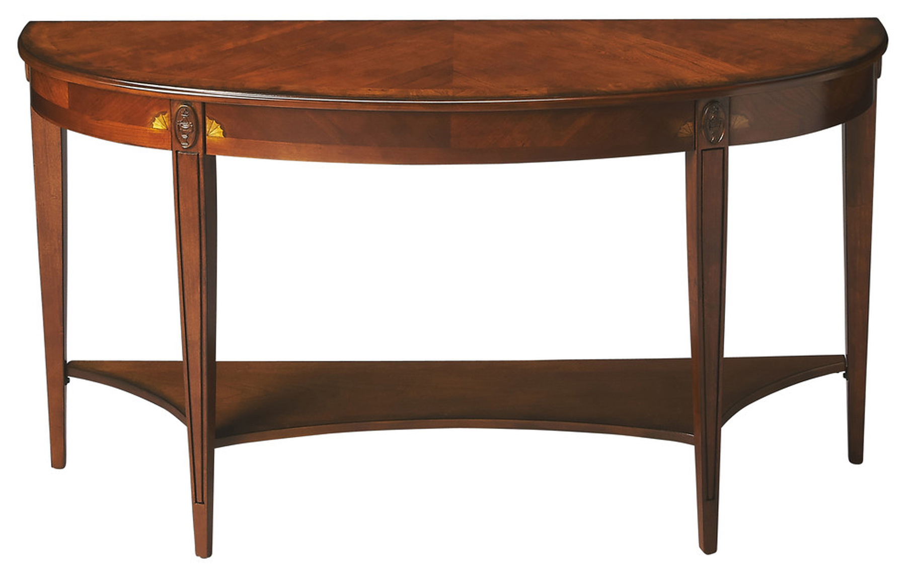 Butler Specialty Astor Medium Brown Demilune Console Table