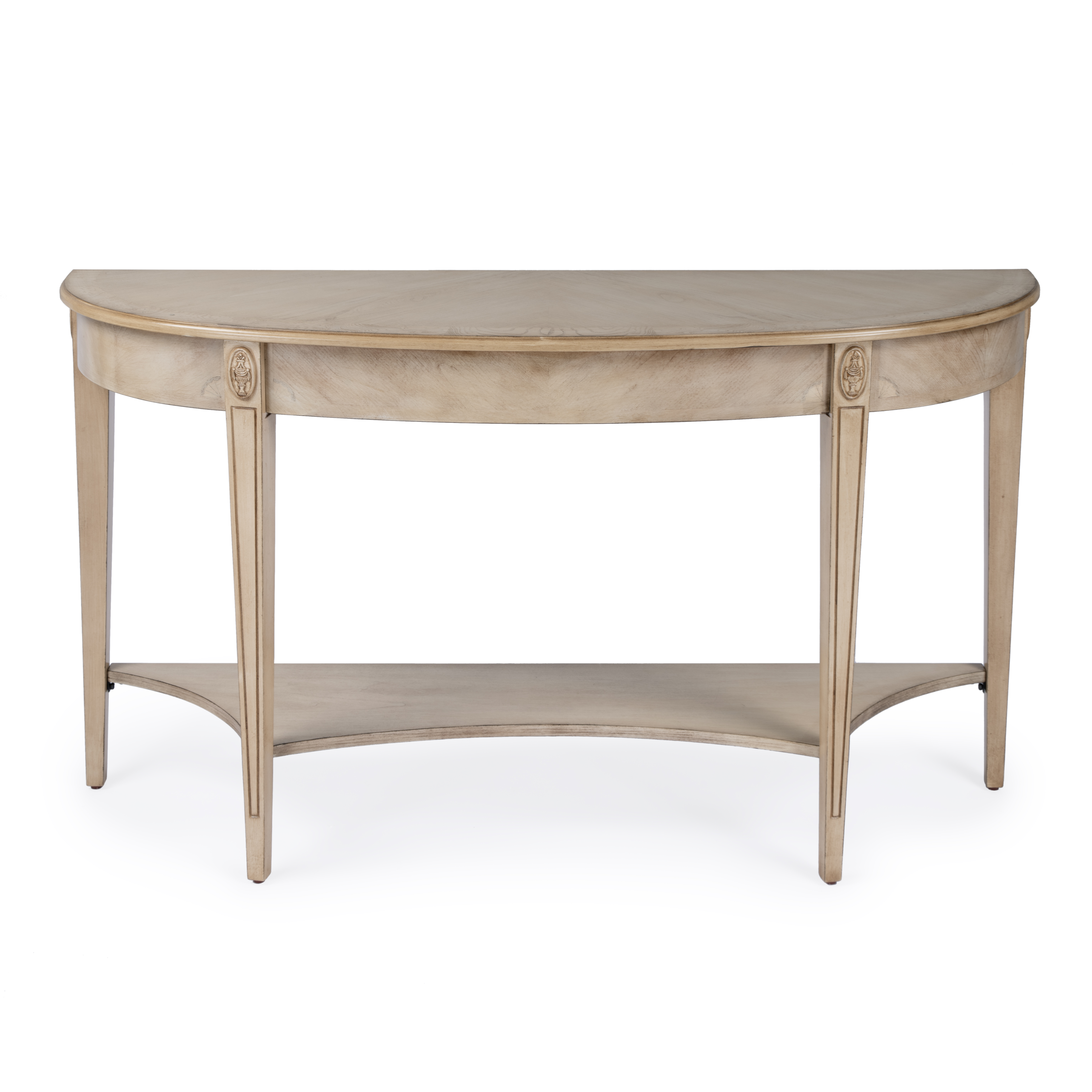 Butler Specialty Astor Tan Beige 54 Inch Demilune Console Table