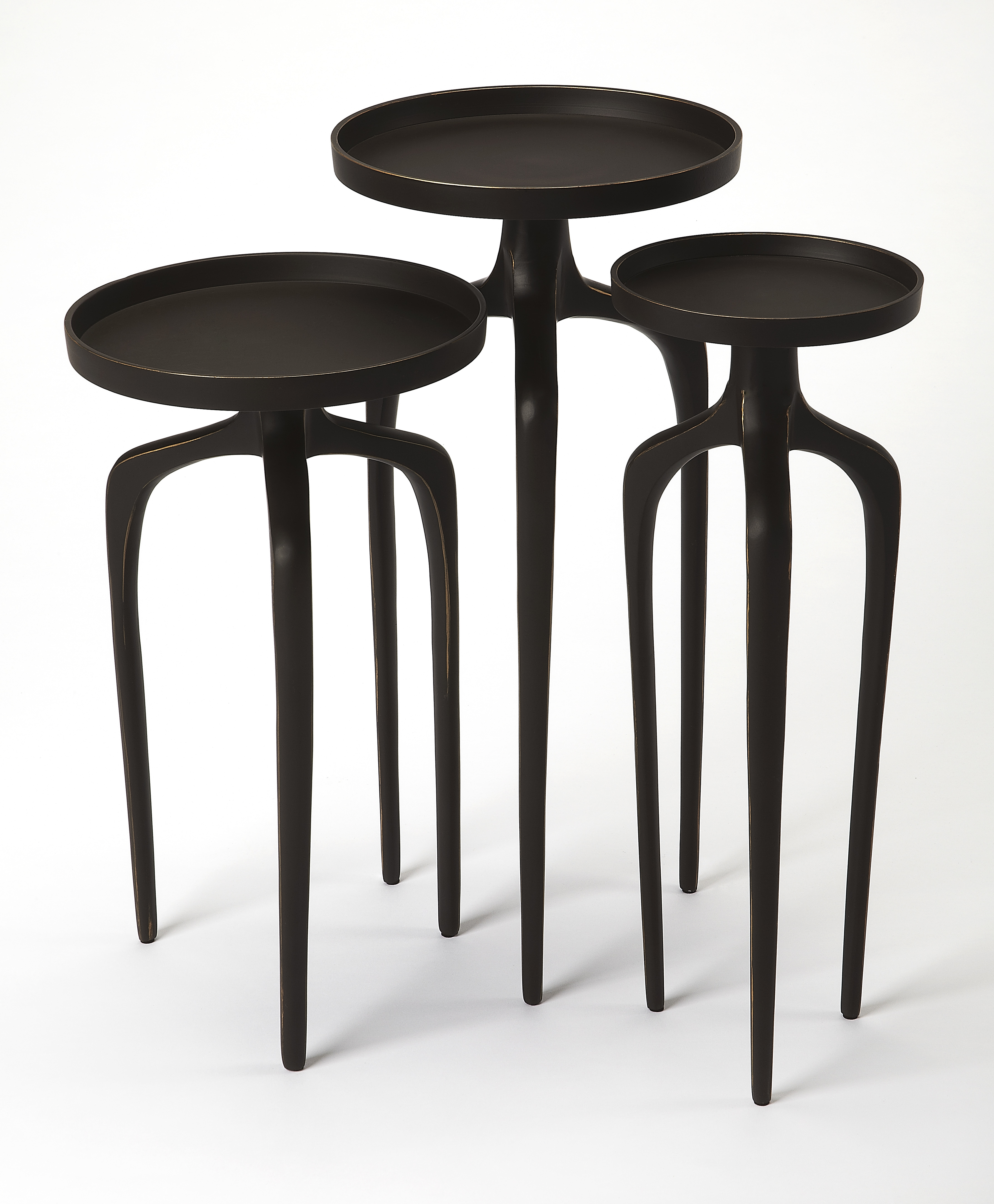 Butler Specialty Franco Black Scatter Table Set