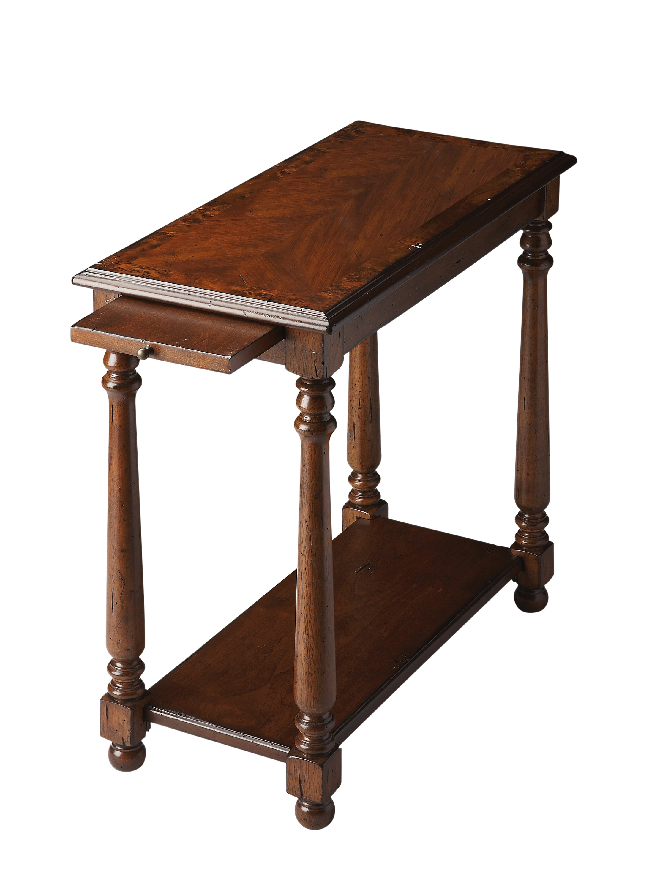 Butler Specialty Devane Medium Brown CastleWood Side Table