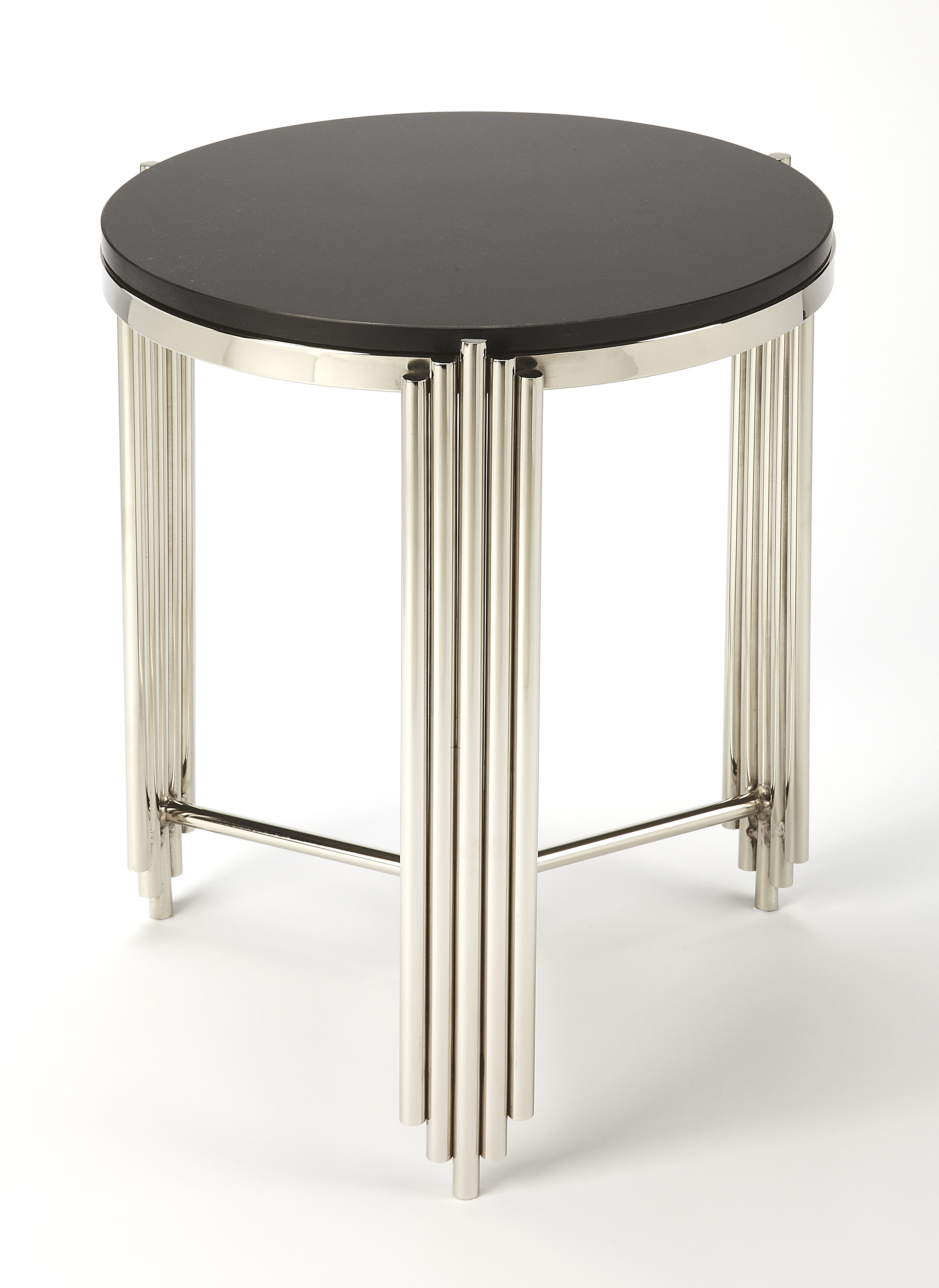 Butler Specialty Khalifa Black Granite End Table