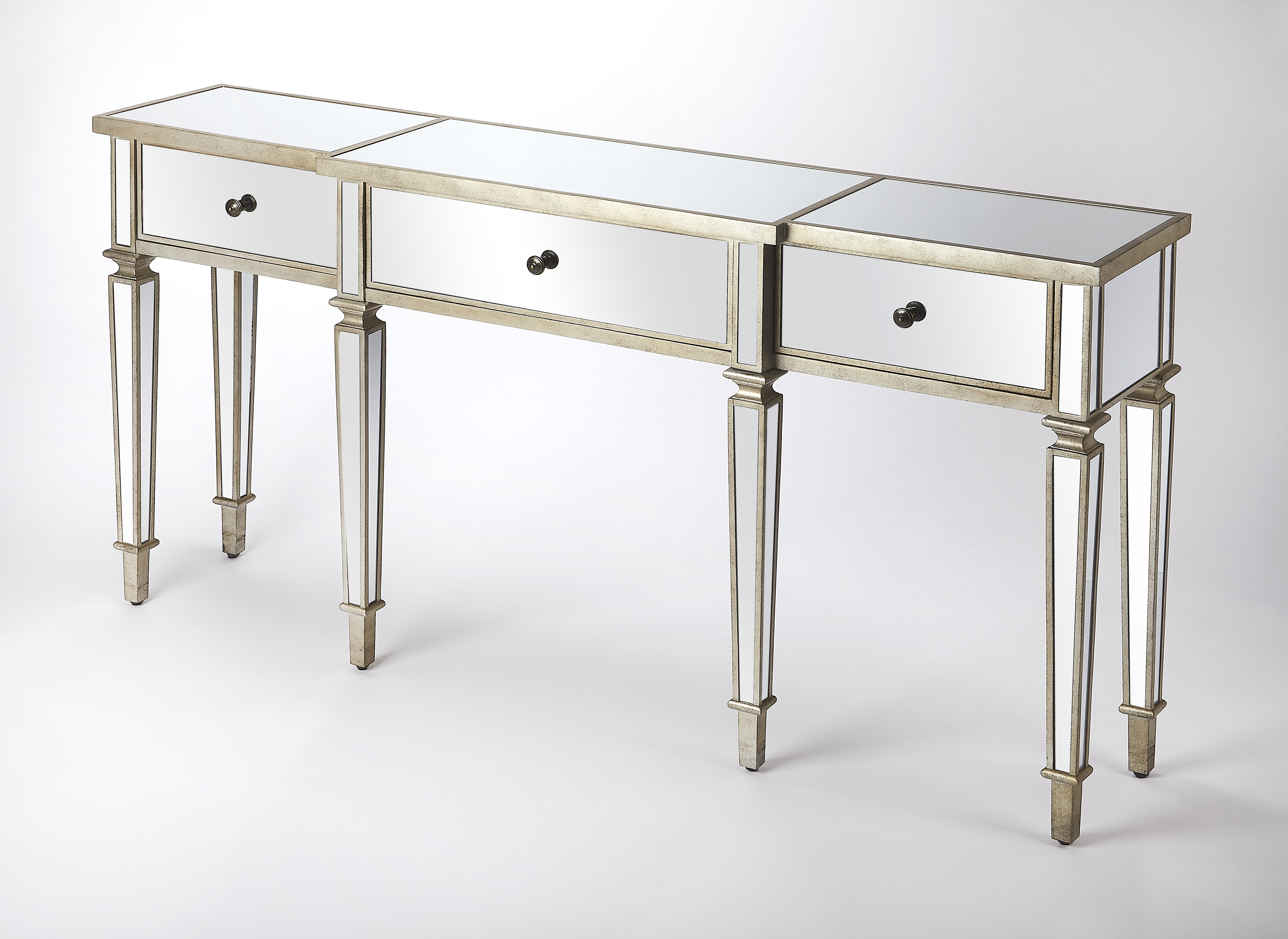 Butler Specialty Hayworth Silver Console Table