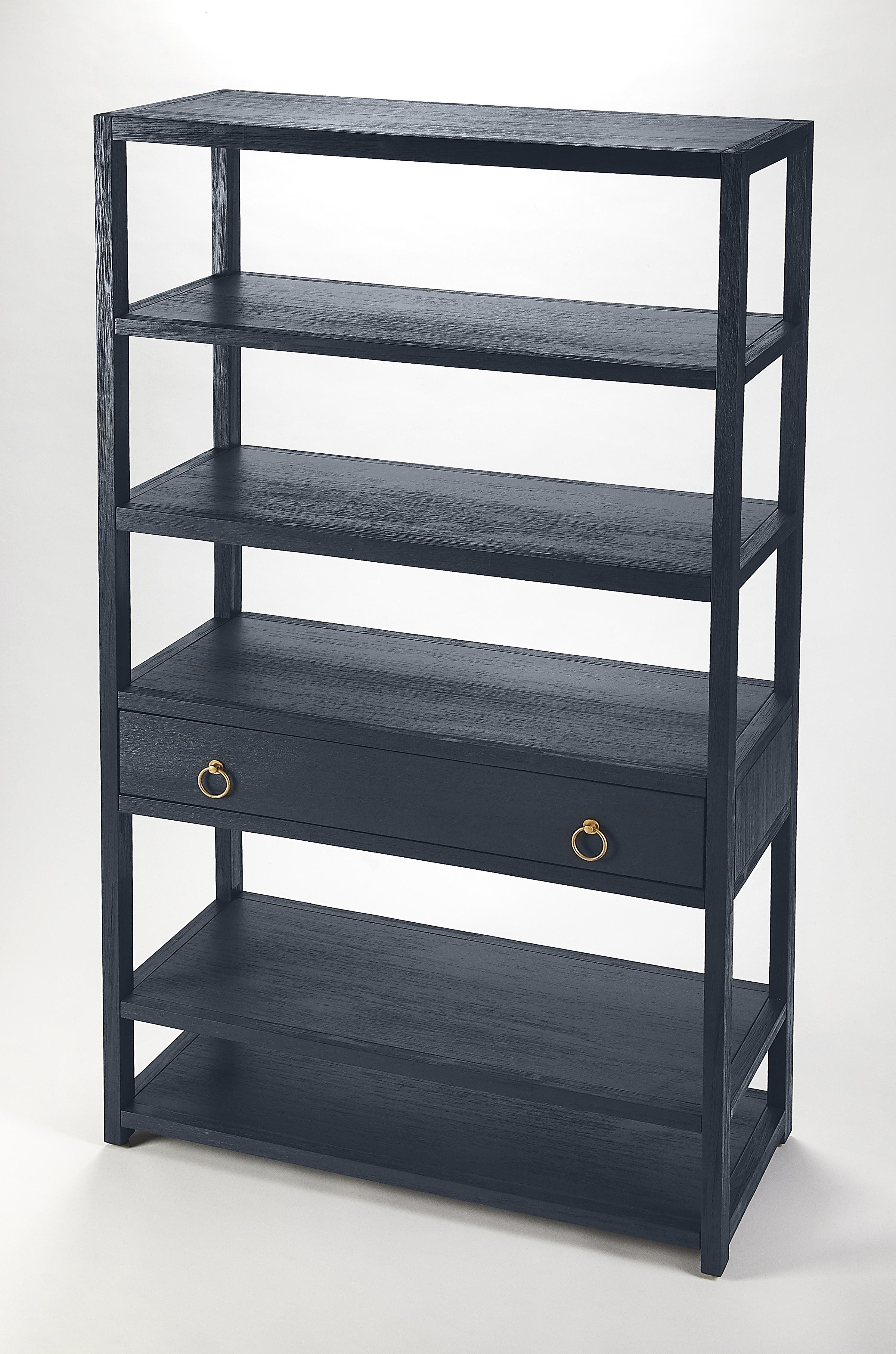 Butler Specialty Lark Navy Blue Etagere Bookcase