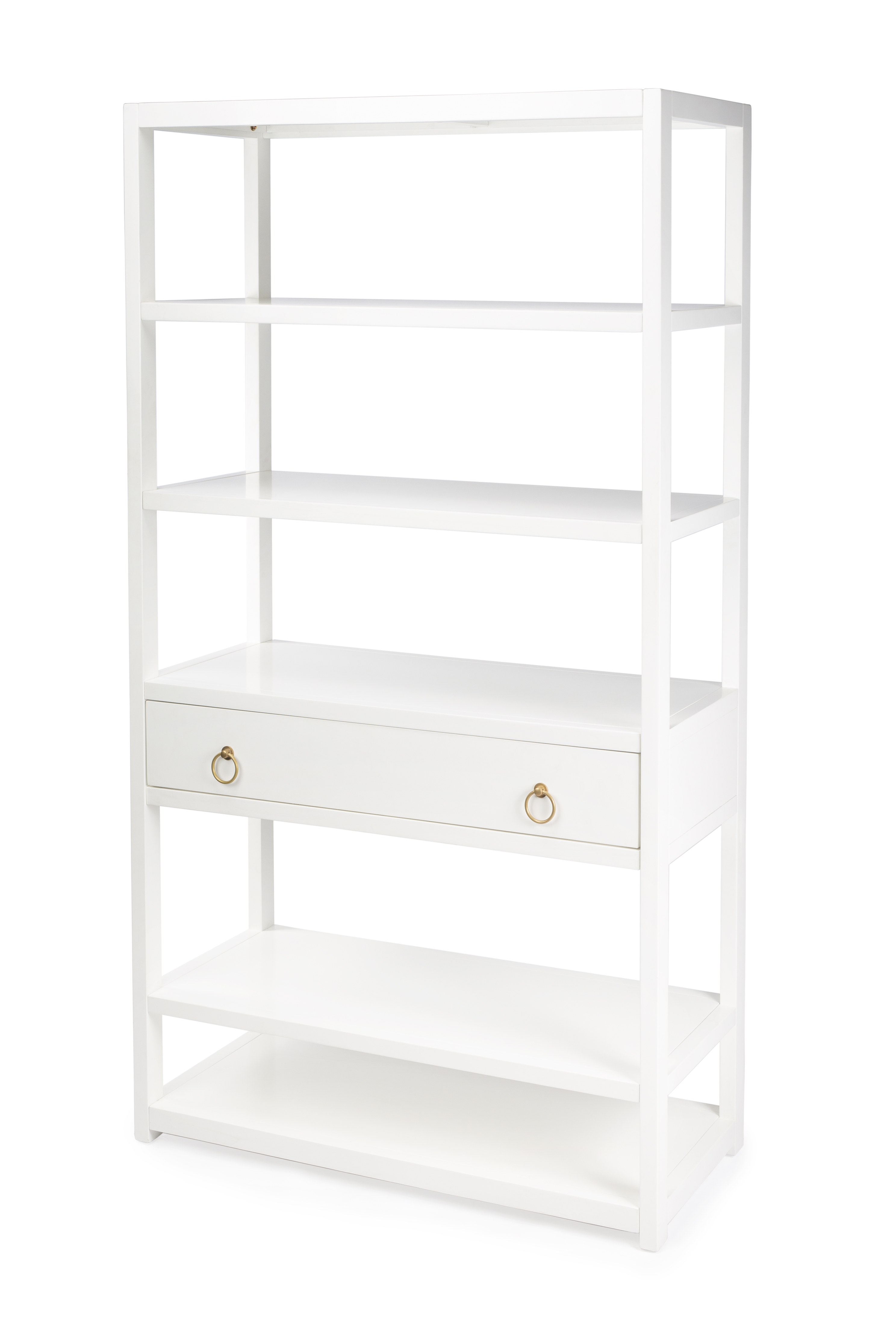 Butler Specialty Lark White Etagere Bookcase