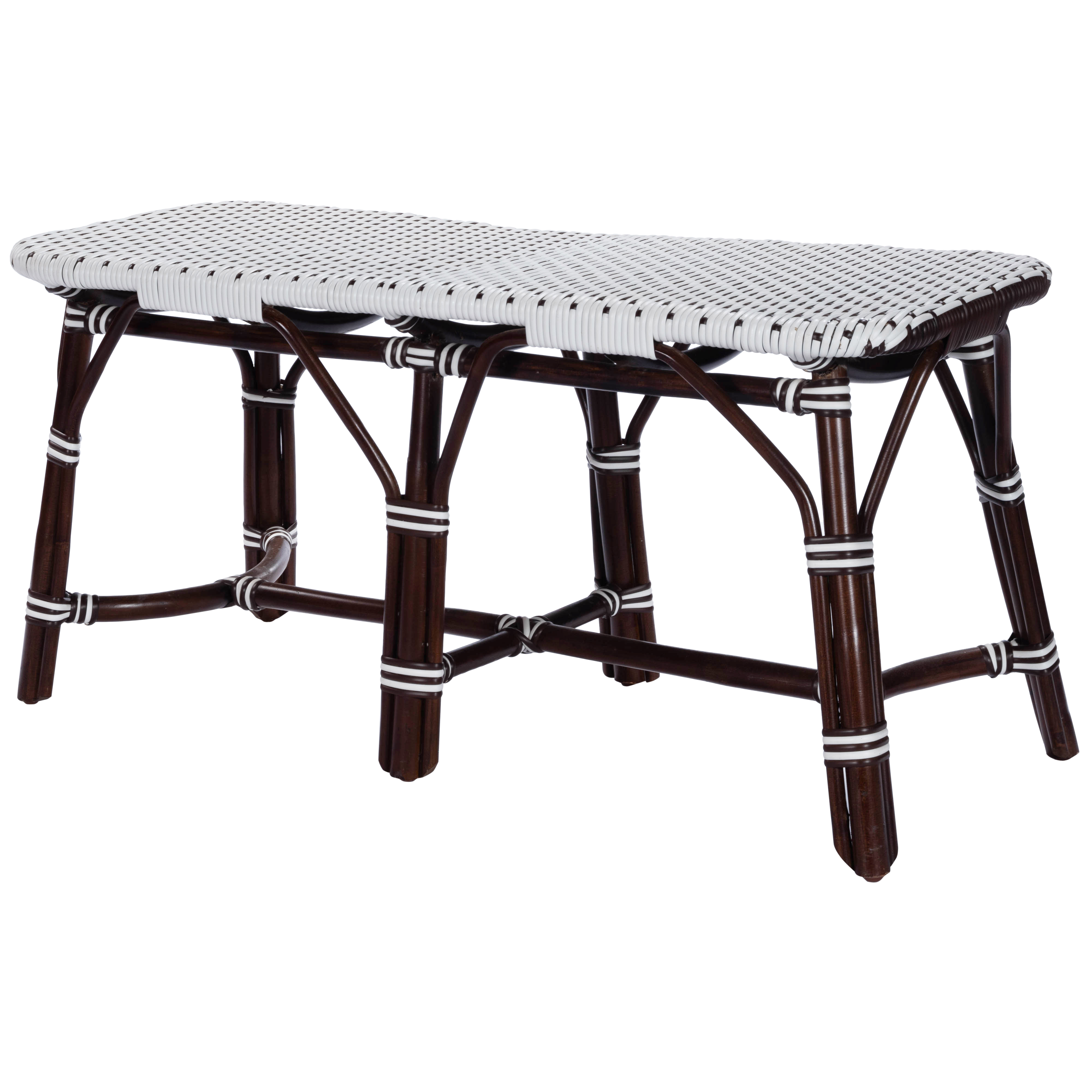 Butler Specialty Marcella Dark Brown Rattan Bench