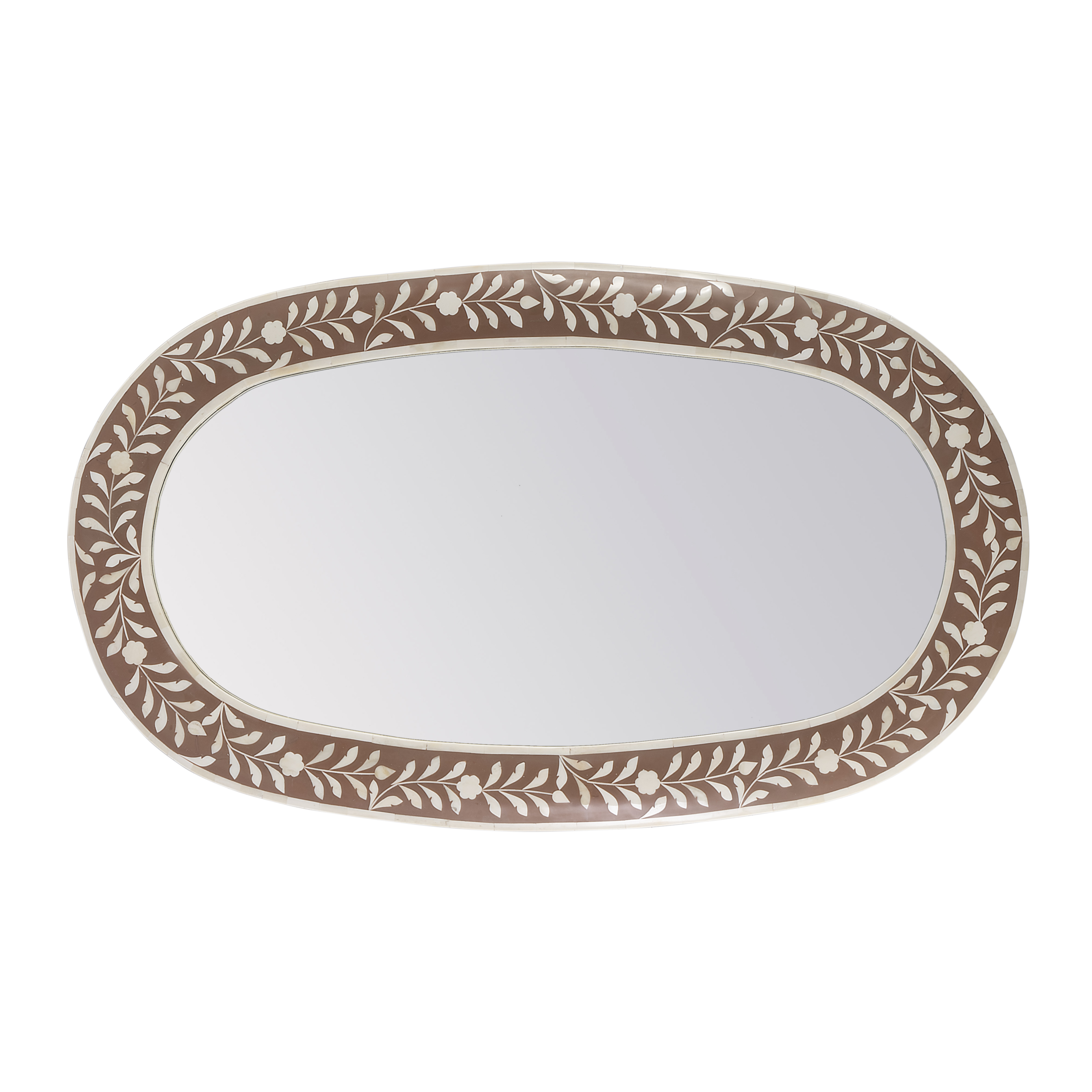 Butler Specialty Trubadur Brown White Decorative Wall Mirror