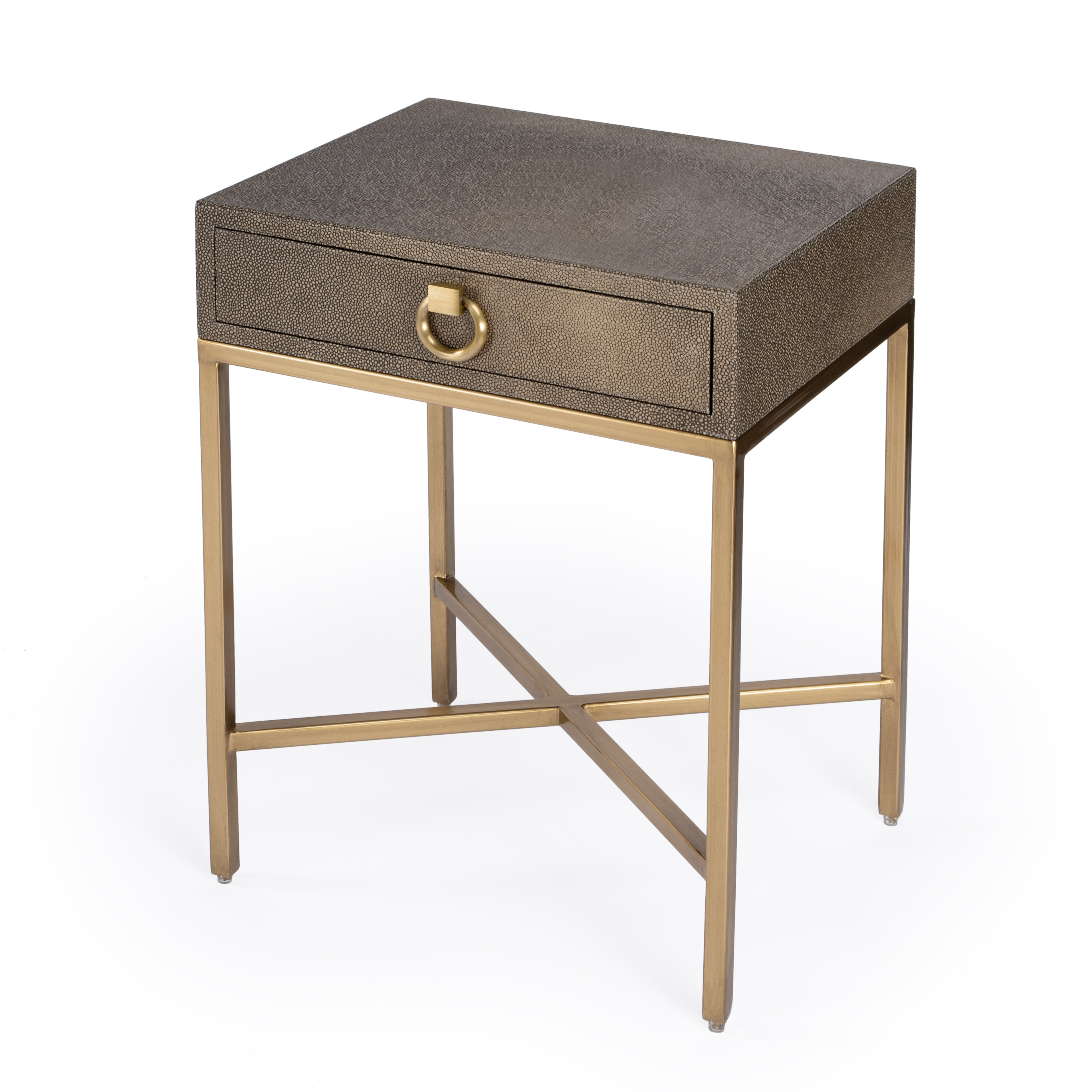 Butler Specialty Sullia Gold One Drawer End Table