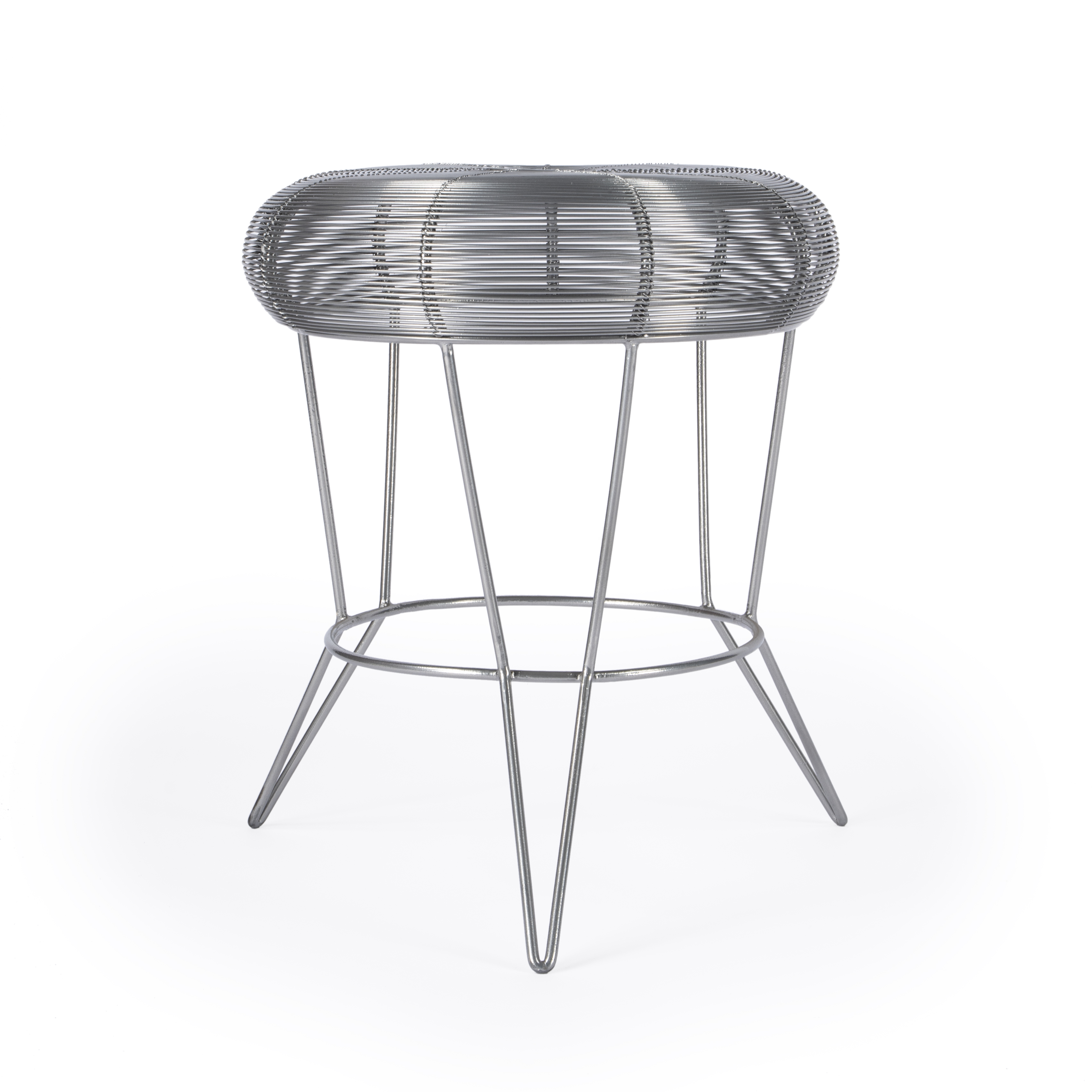 Butler Specialty Allen Silver Decorative Wire Side Table