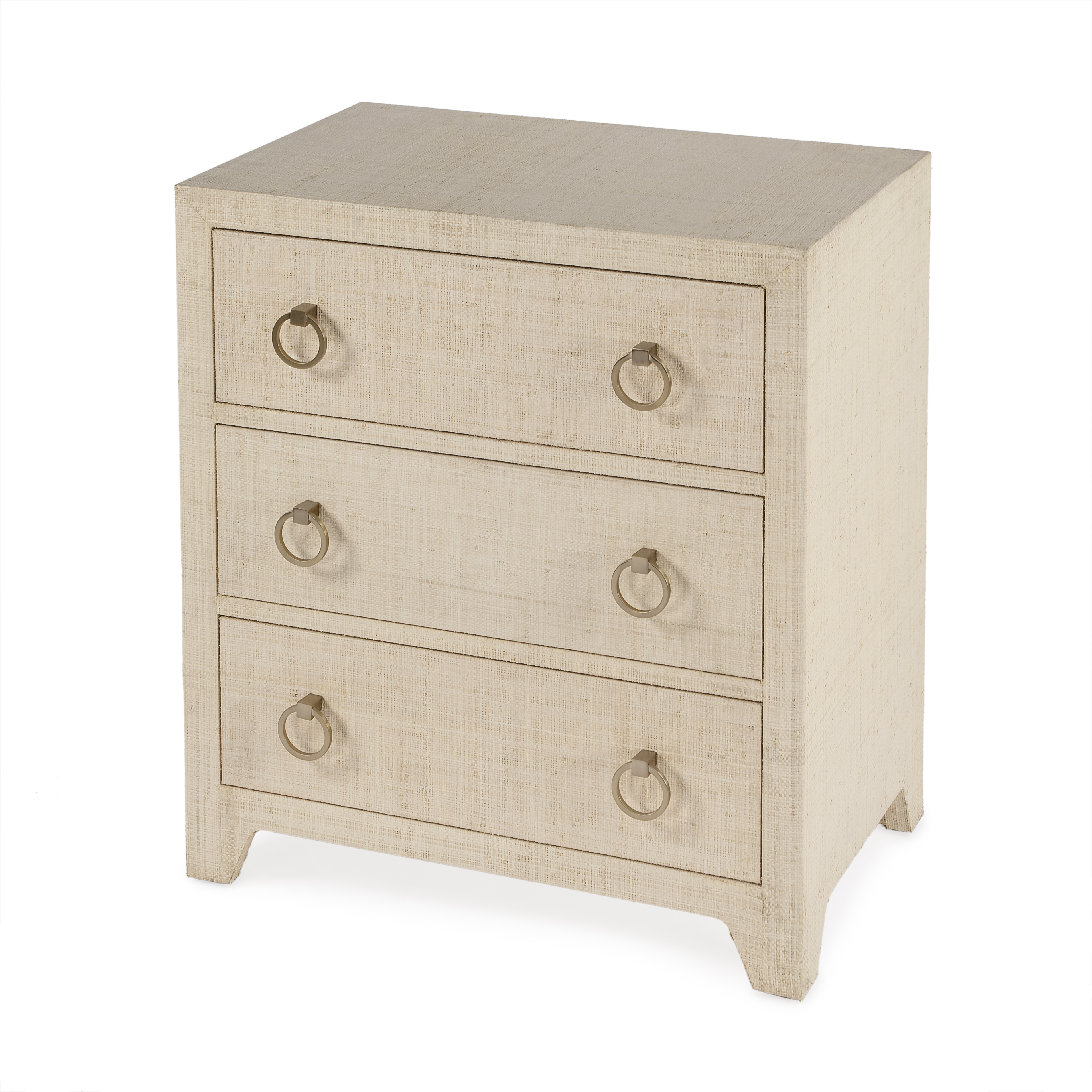 Butler Specialty Bar Harbor Raffia Natural 3 Drawer Chest