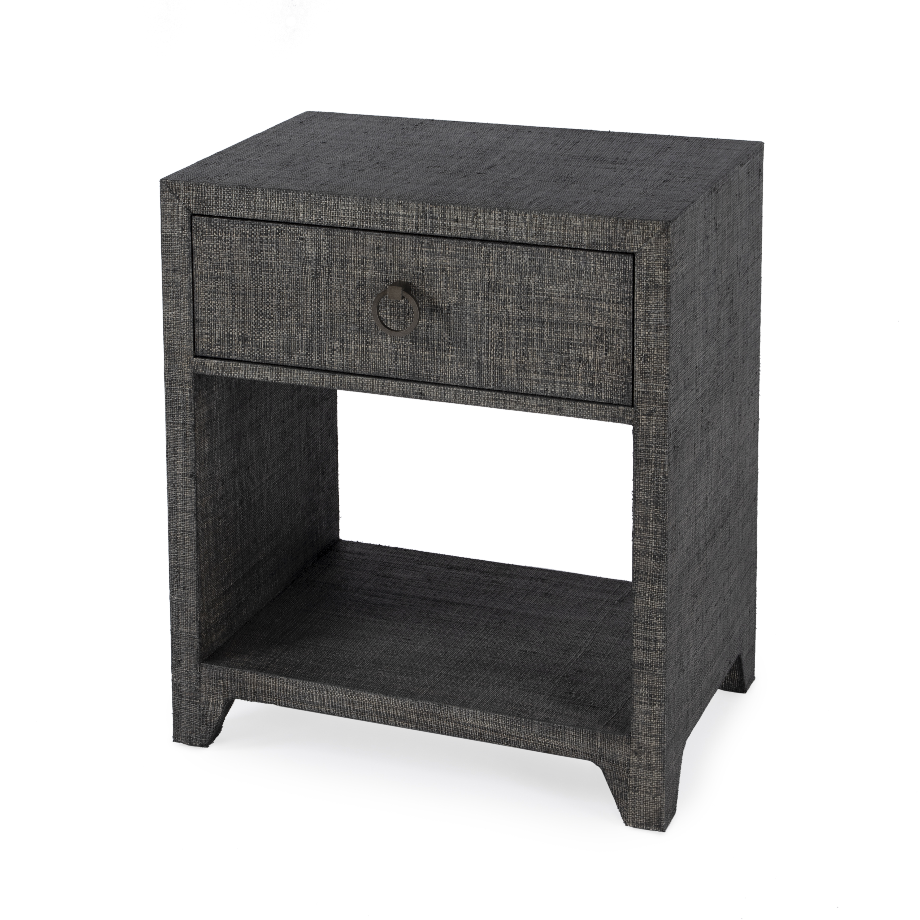 Butler Specialty Bar Harbor Charcoal Raffia Nighstand