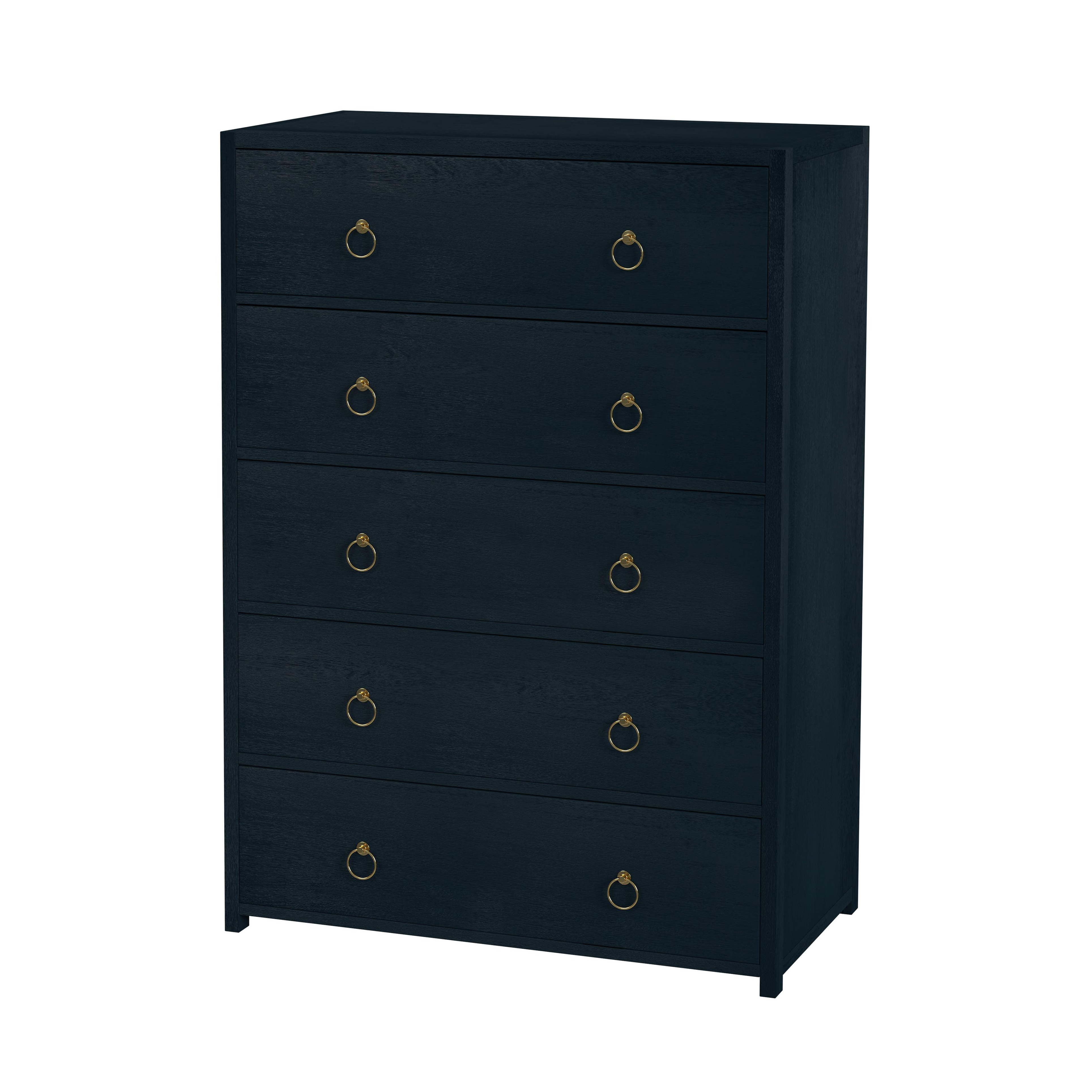Butler Specialty Lark Navy Blue 5 Drawer Chest