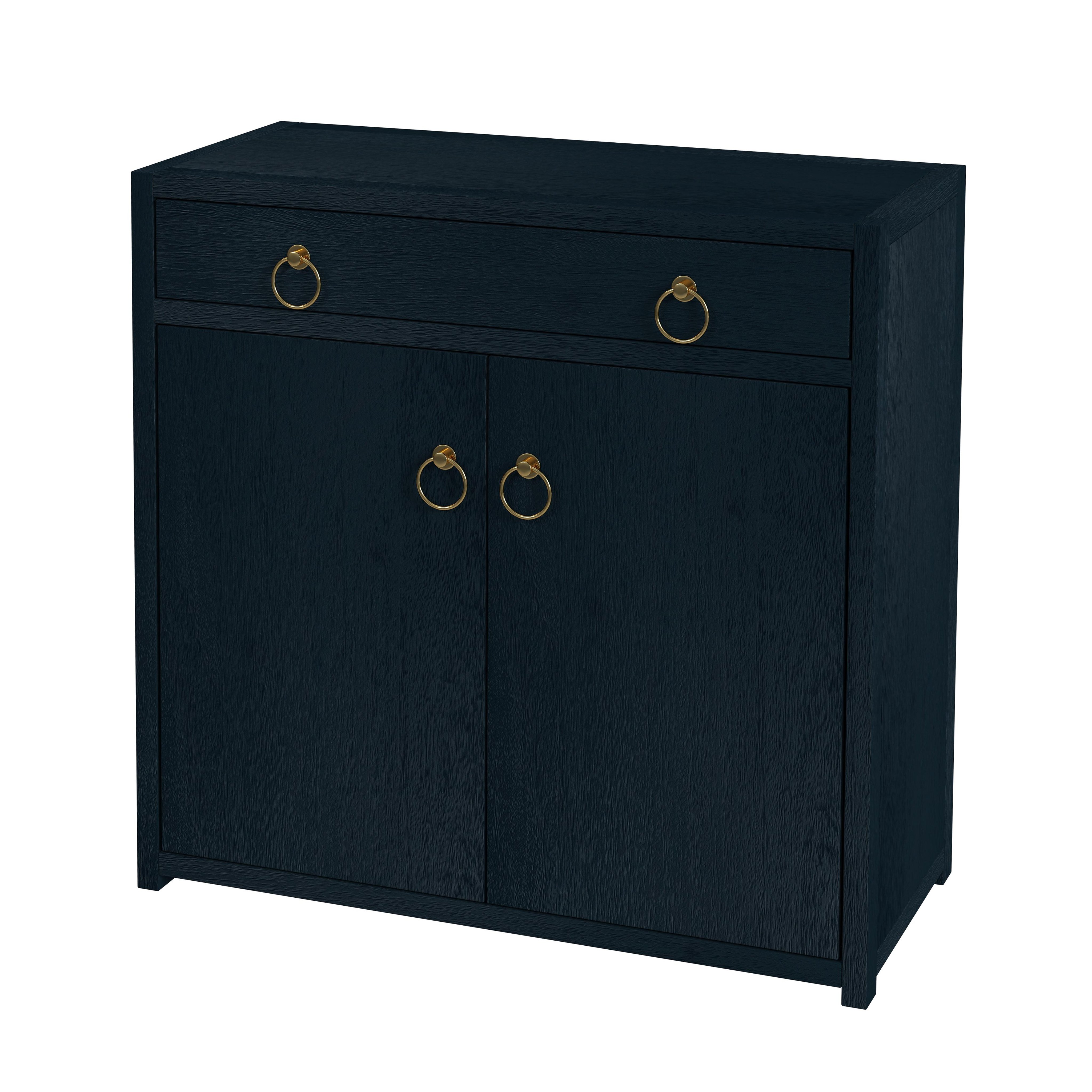 Butler Specialty Lark Navy Blue Cabinet with Storage