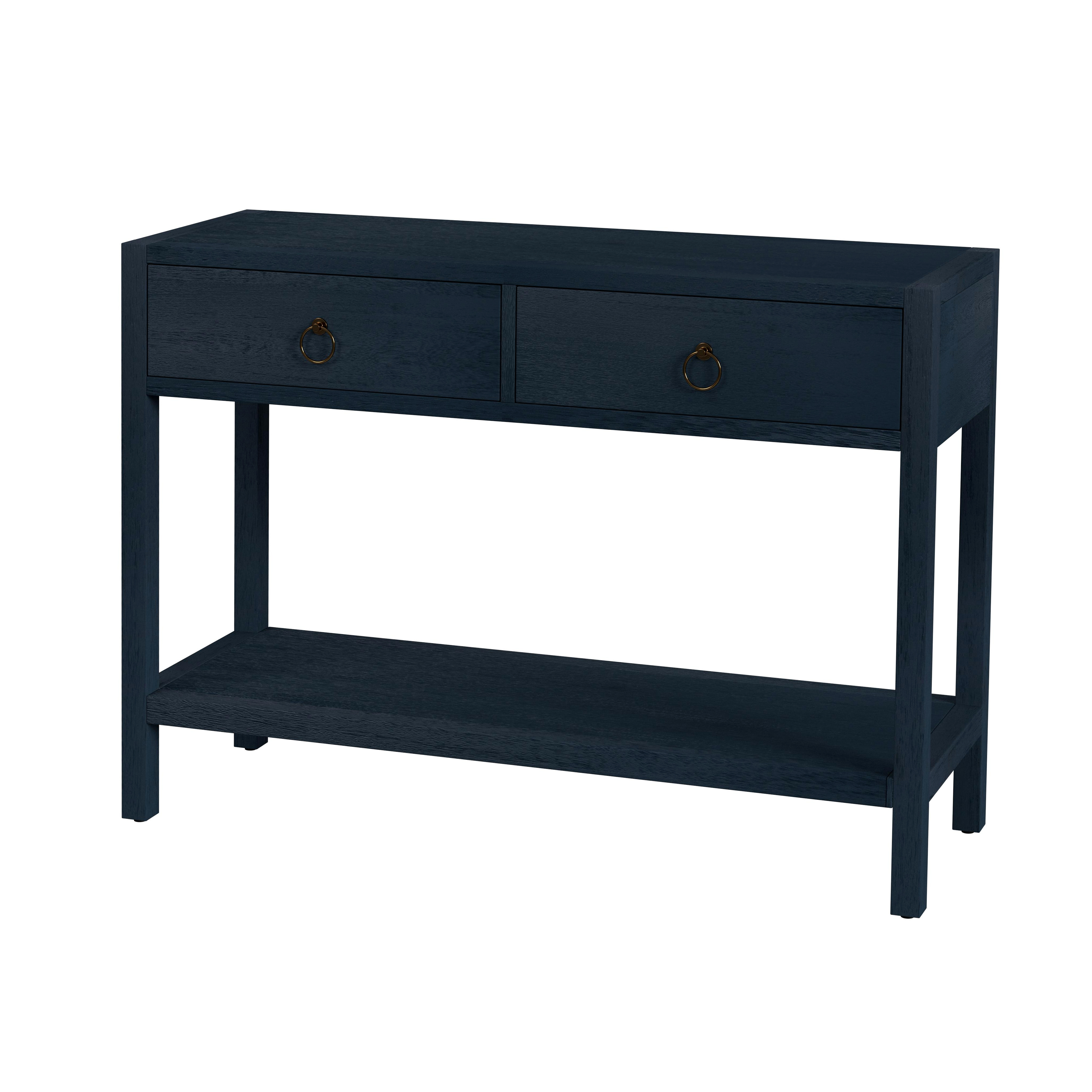 Butler Specialty Lark Navy Blue 44 Inch Wood Console Table