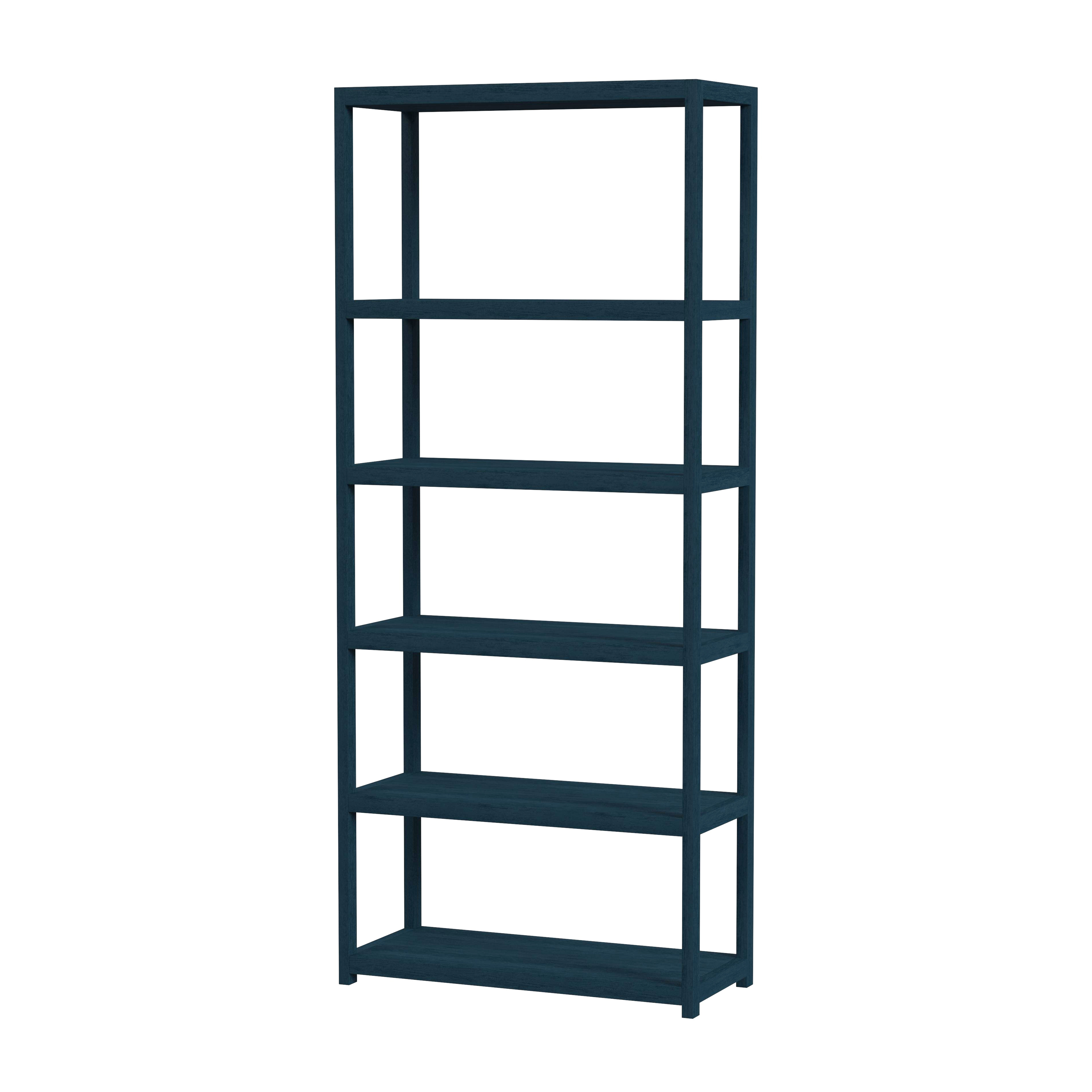 Butler Specialty Lark Navy Blue 5 Tier Etagere Bookcase