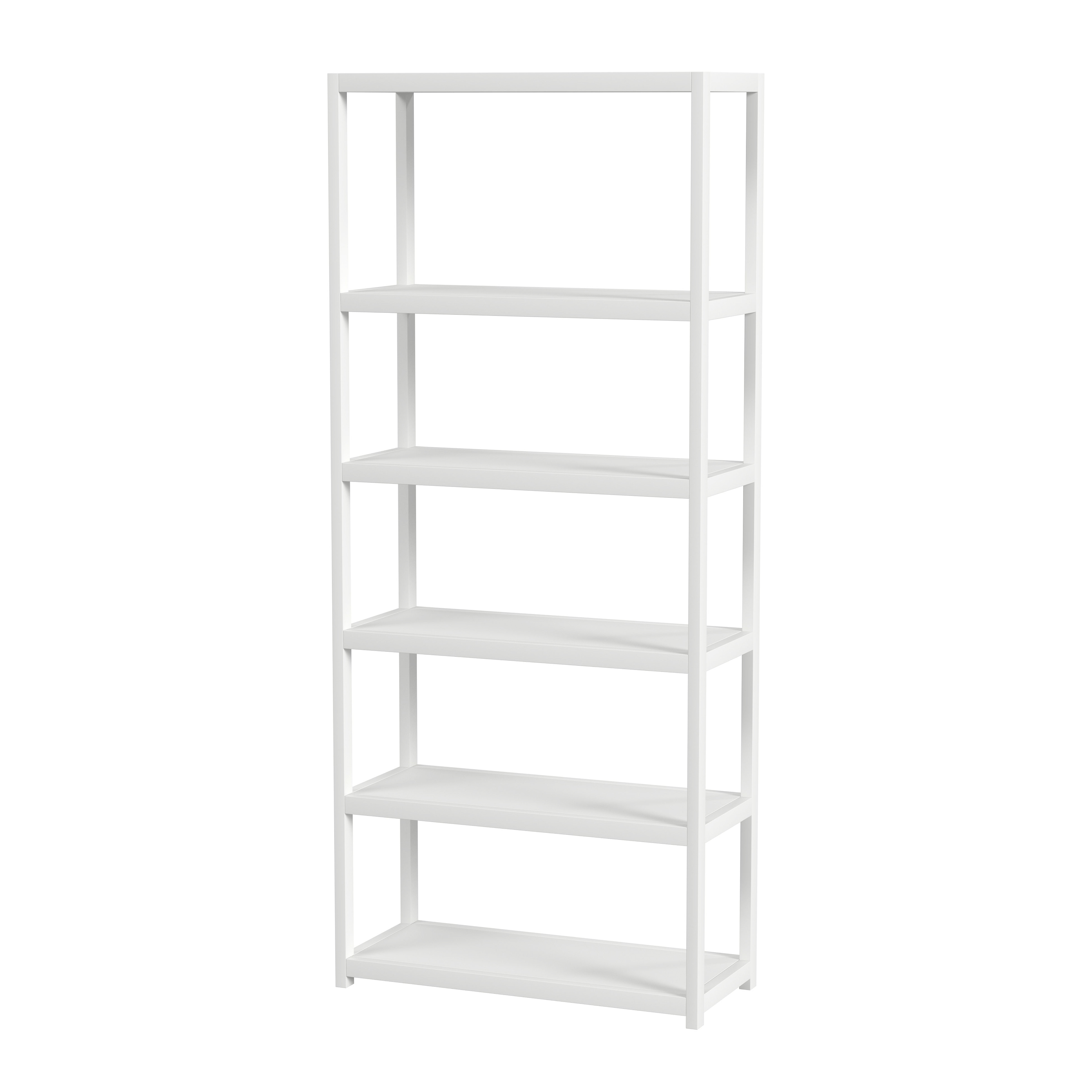 Butler Specialty Lark White 5 Tier Etagere Bookcase