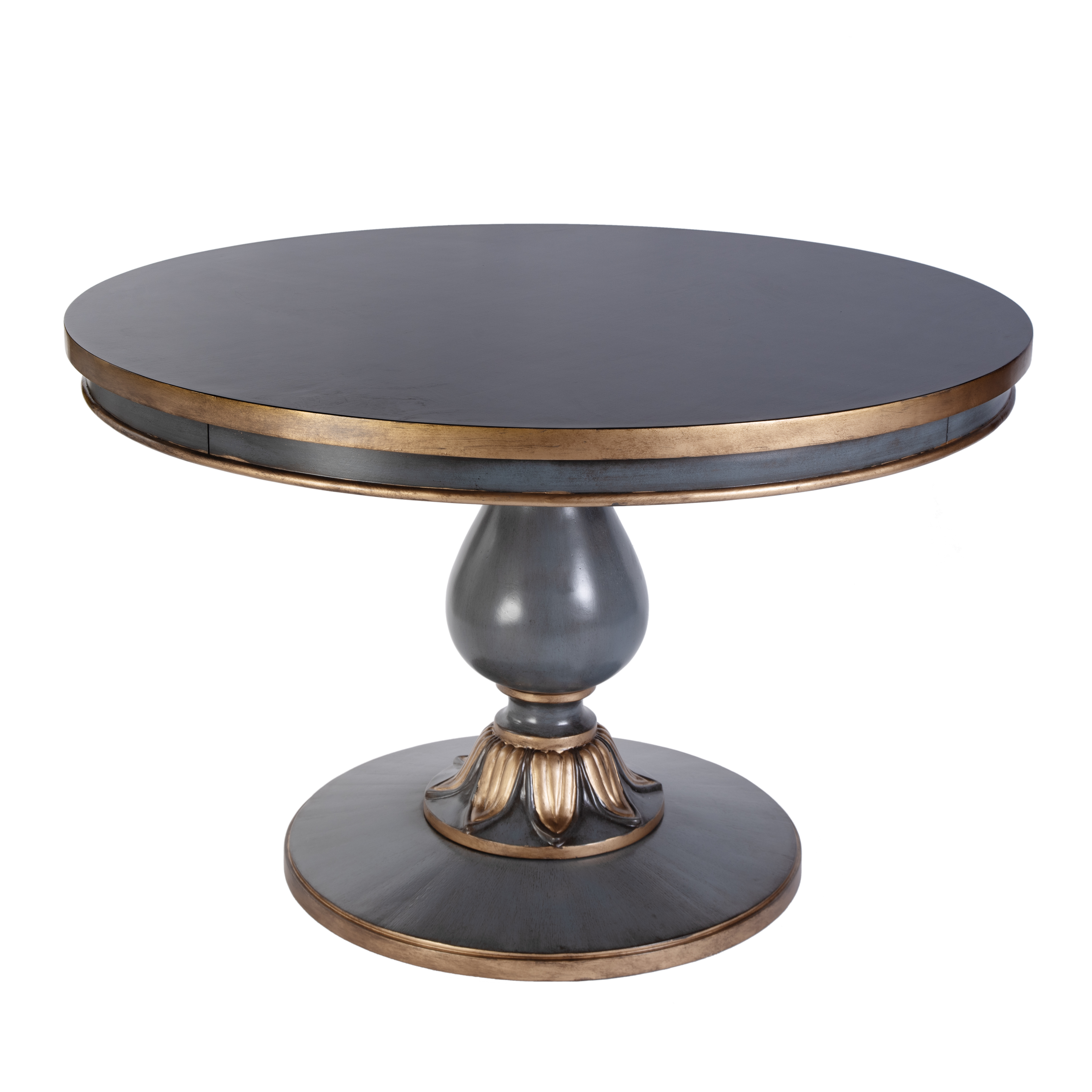 Butler Specialty Evie Pastel Blue Round Single Pedestal Dining Table