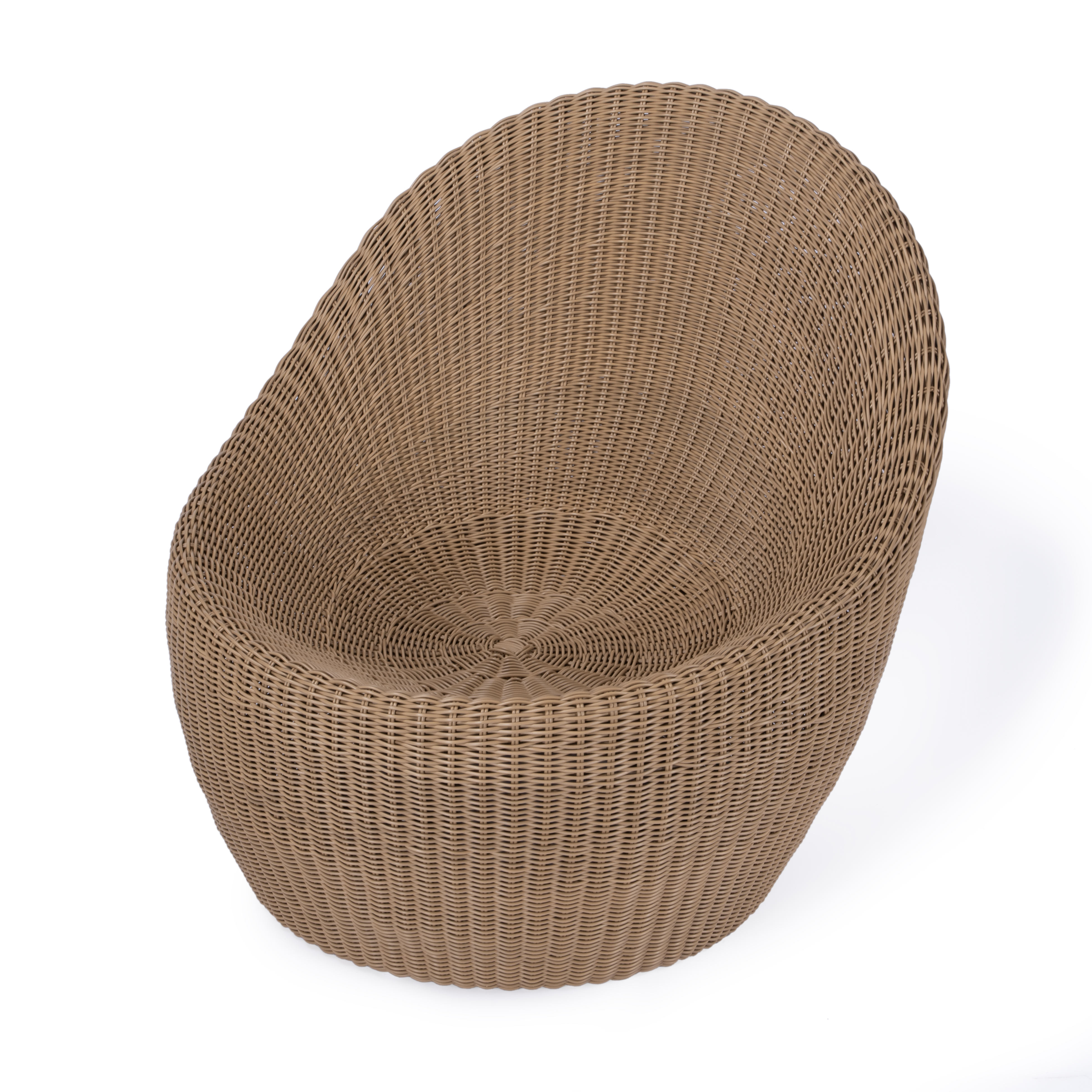 Butler Specialty Delmar Natural Rattan Outdoor Nest Chair