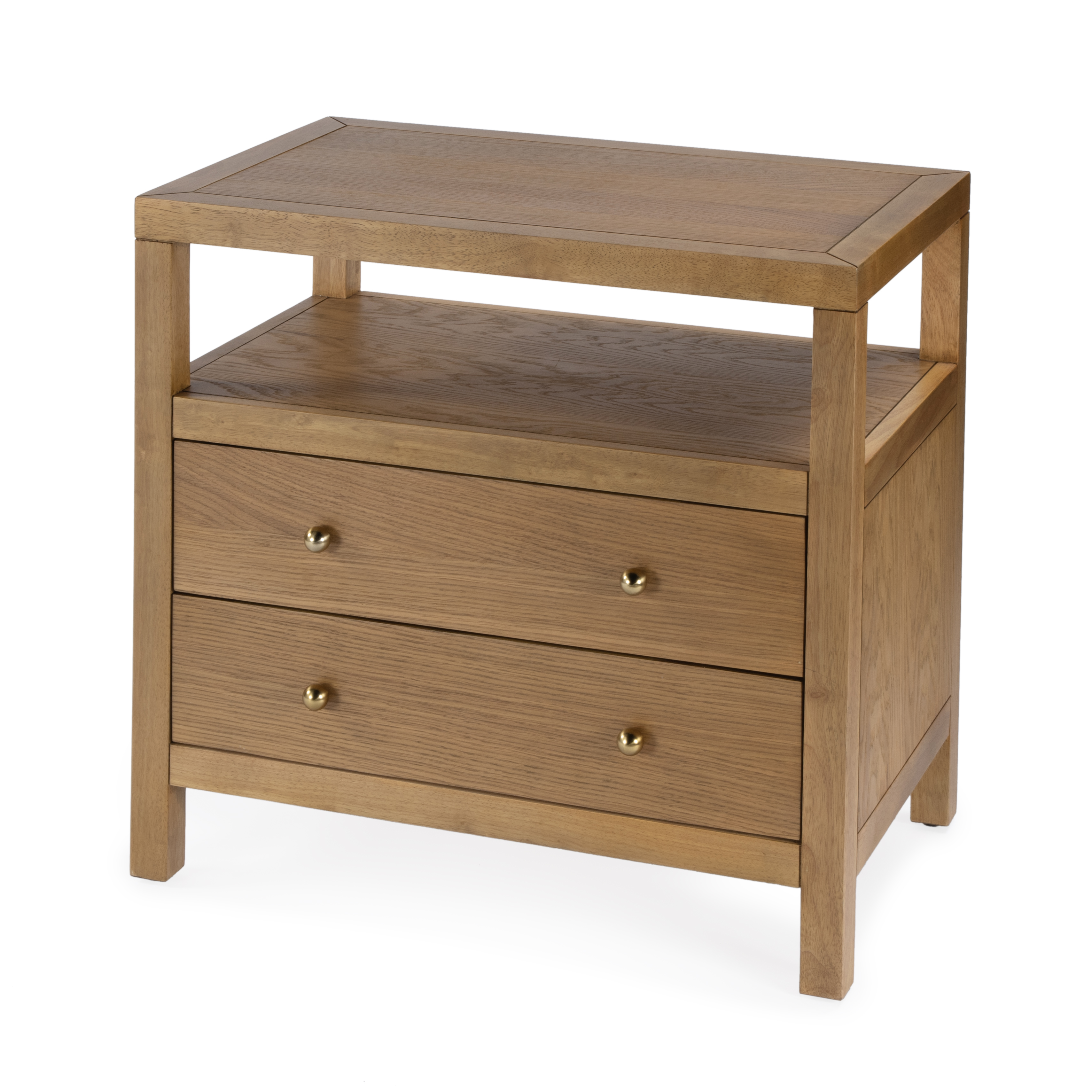 Butler Specialty Celine Natural 2 Drawer Wide Nightstand