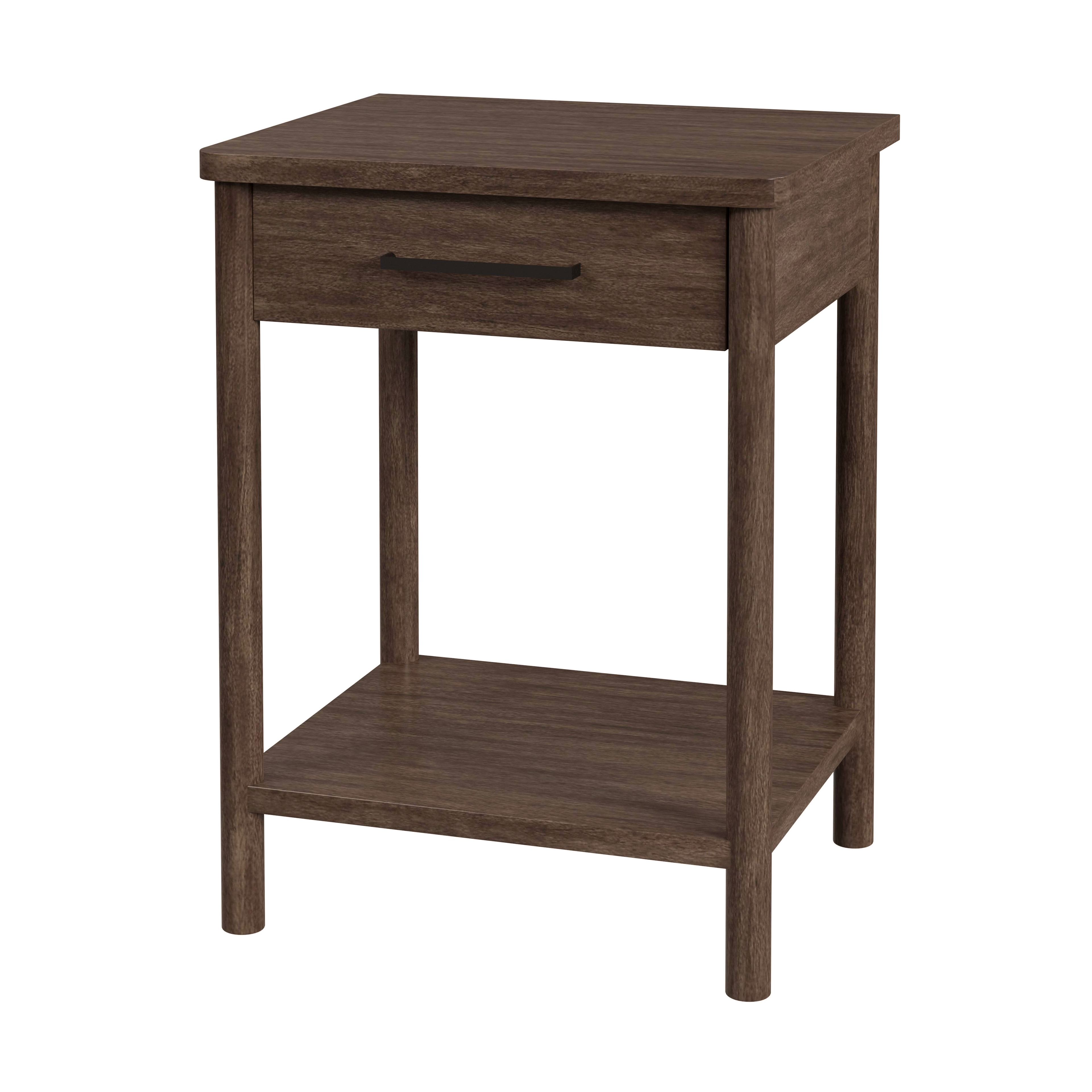 Butler Specialty Company Lennon 21 in. W Rectangular 1 Drawer Rounded Leg Nightstand, Brown