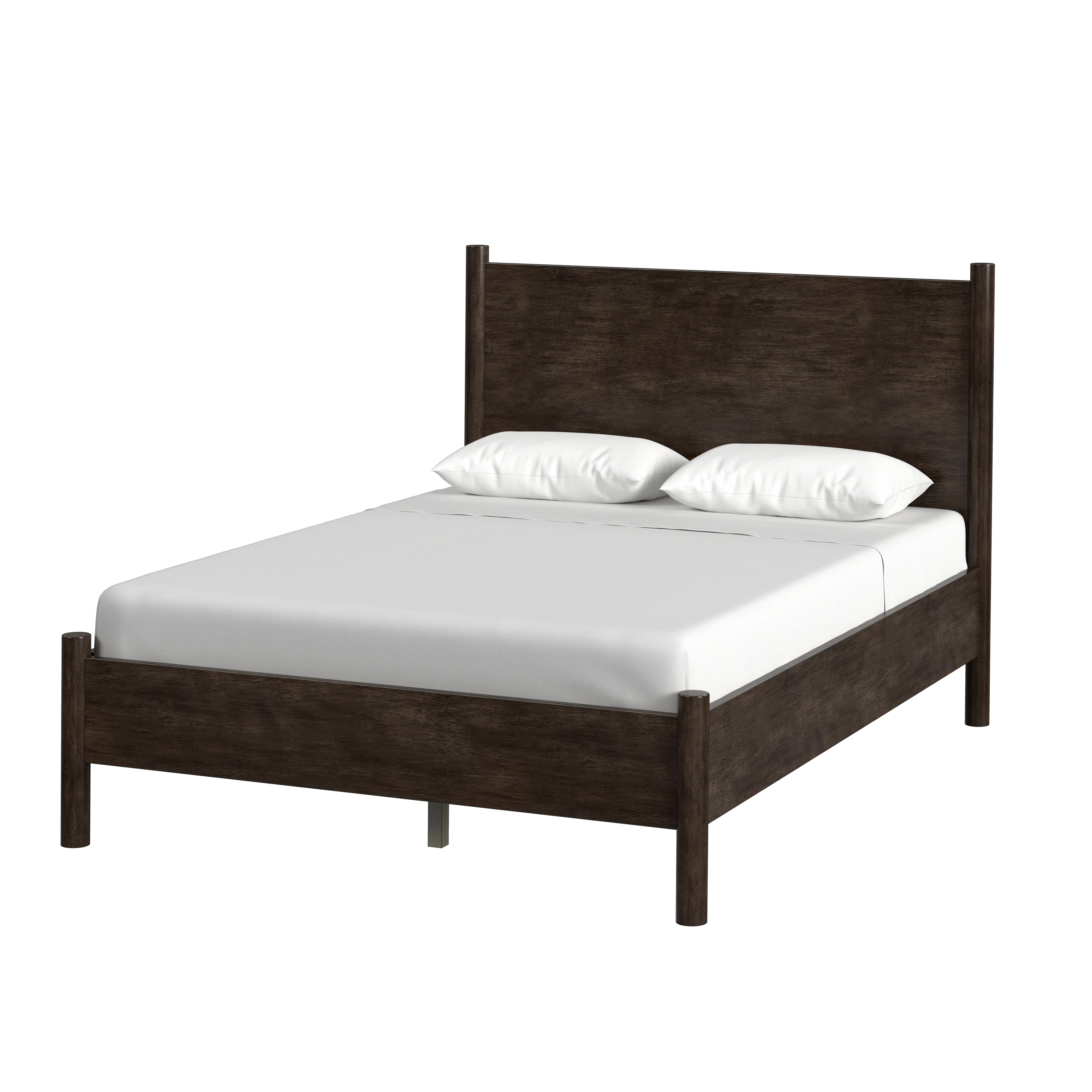 Butler Specialty Company Lennon Rounded Leg Queen Bed, Medium Brown