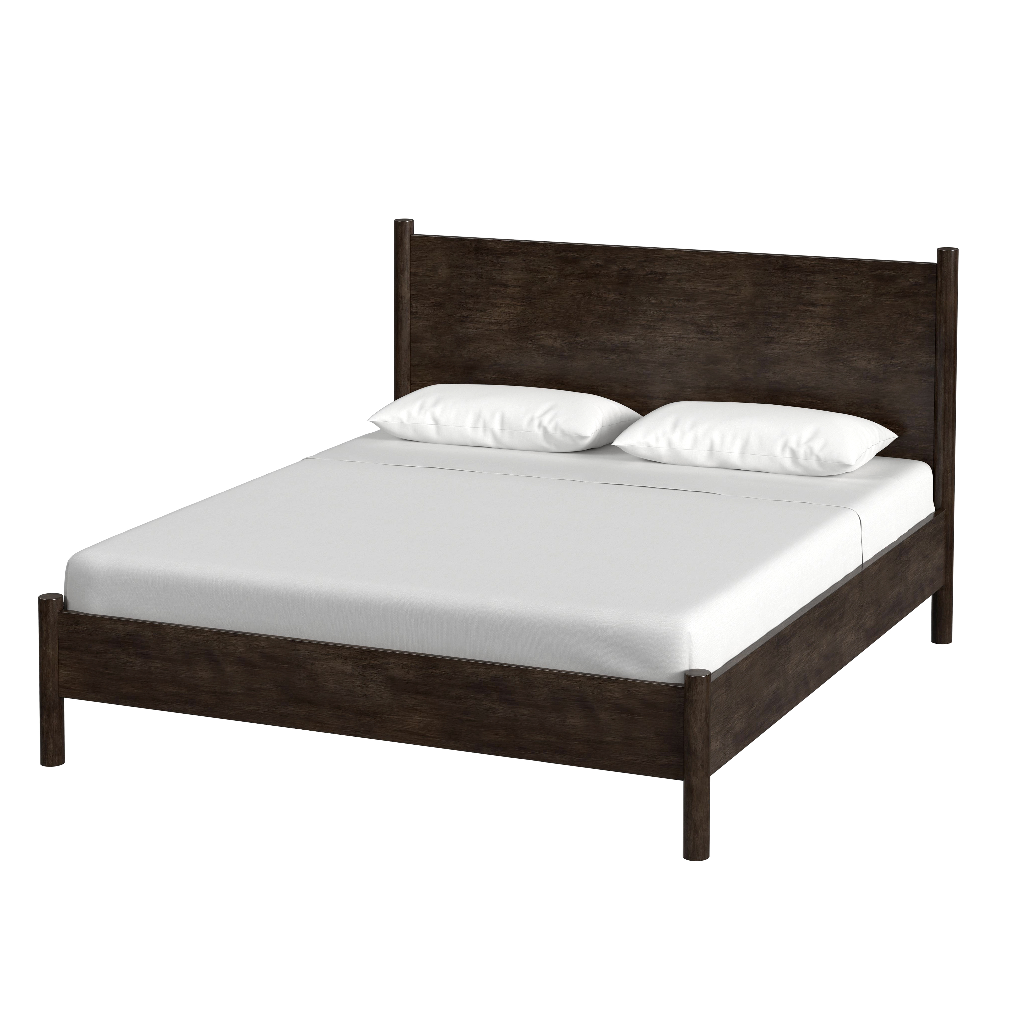 Butler Specialty Company Lennon Rounded Leg King Bed, Medium Brown