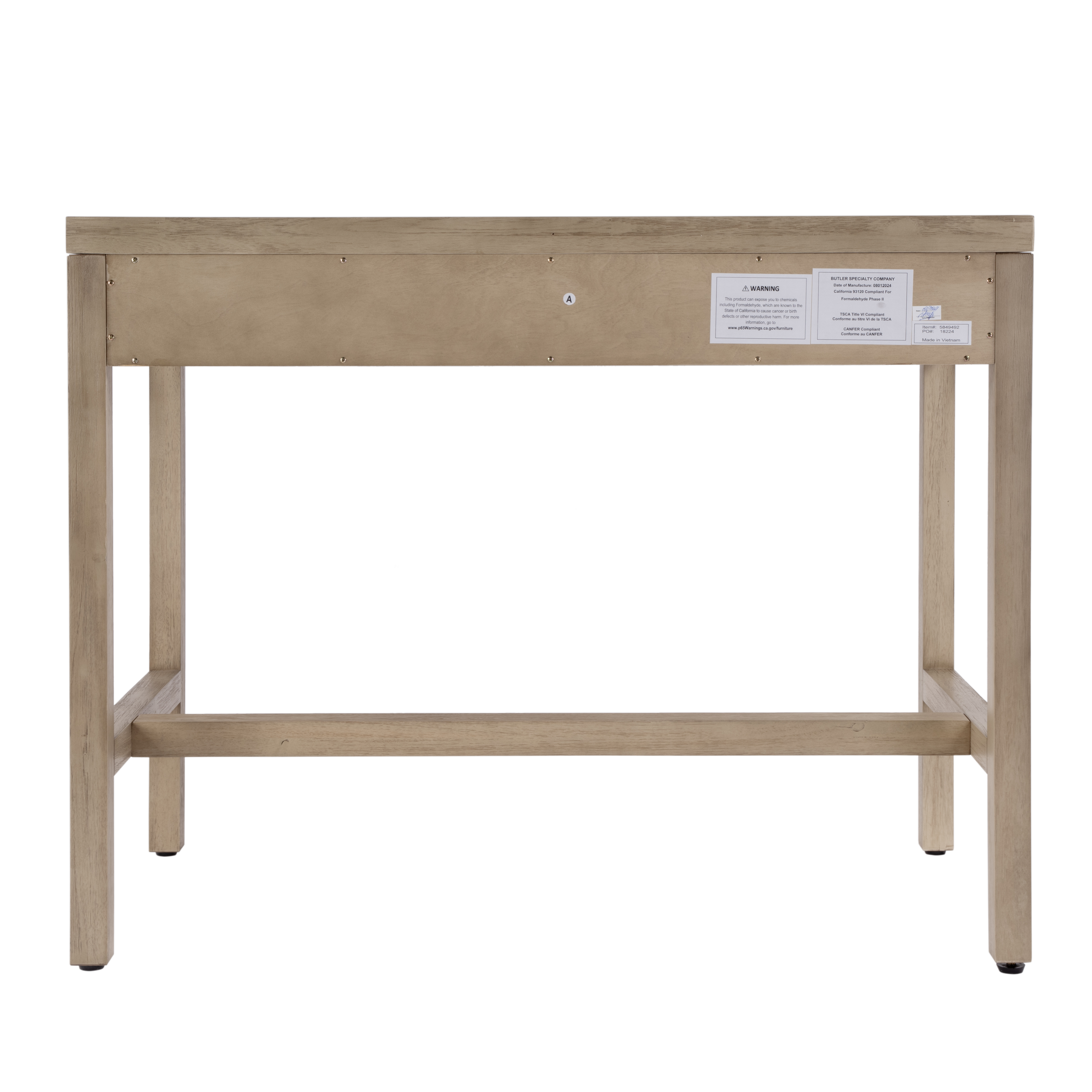 Butler Specialty Nora Light Brown 2 Drawer Writing Desk