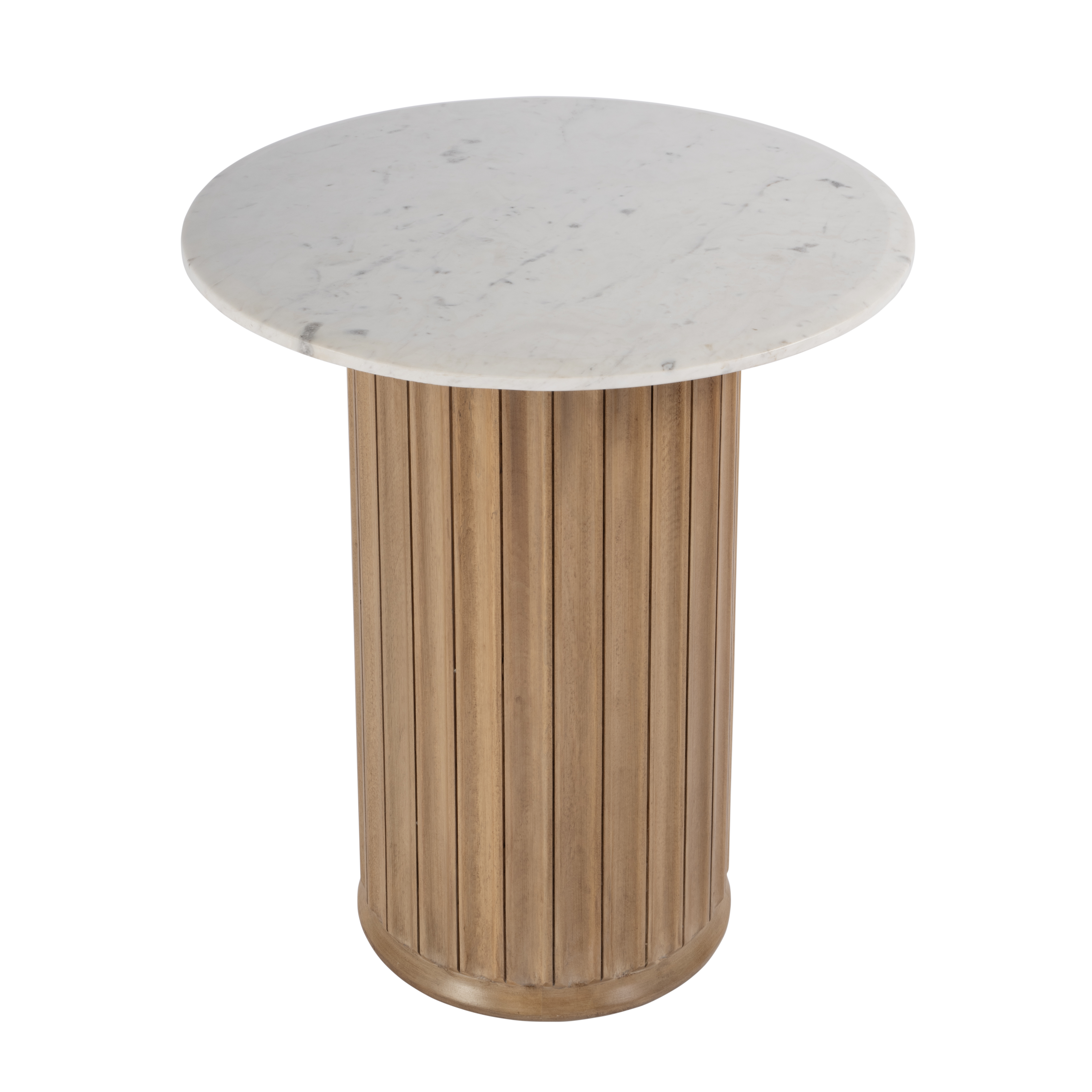 Butler Specialty Geneva Brown White Round Side Table