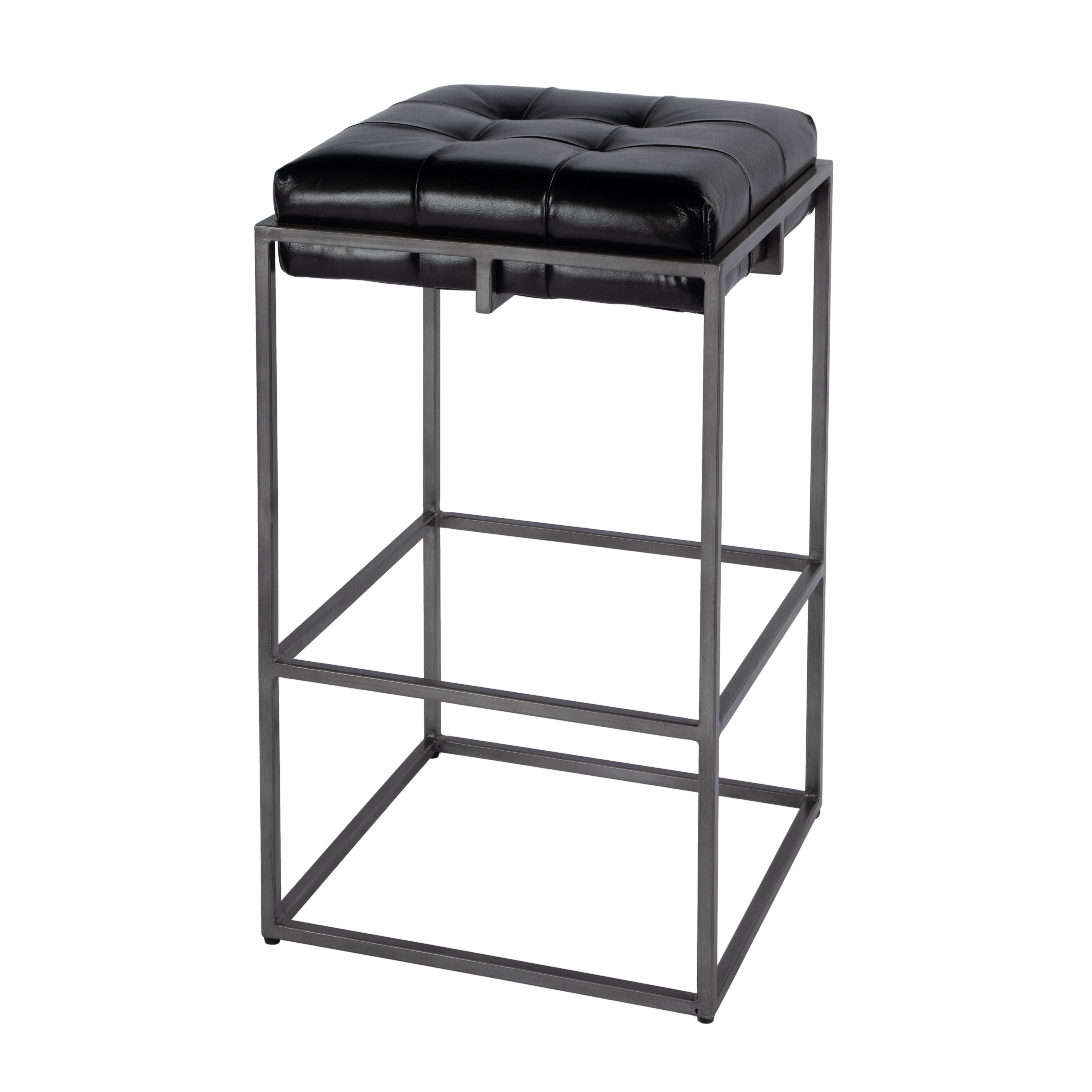 Butler Specialty Dudley Black Silver Bar Stool