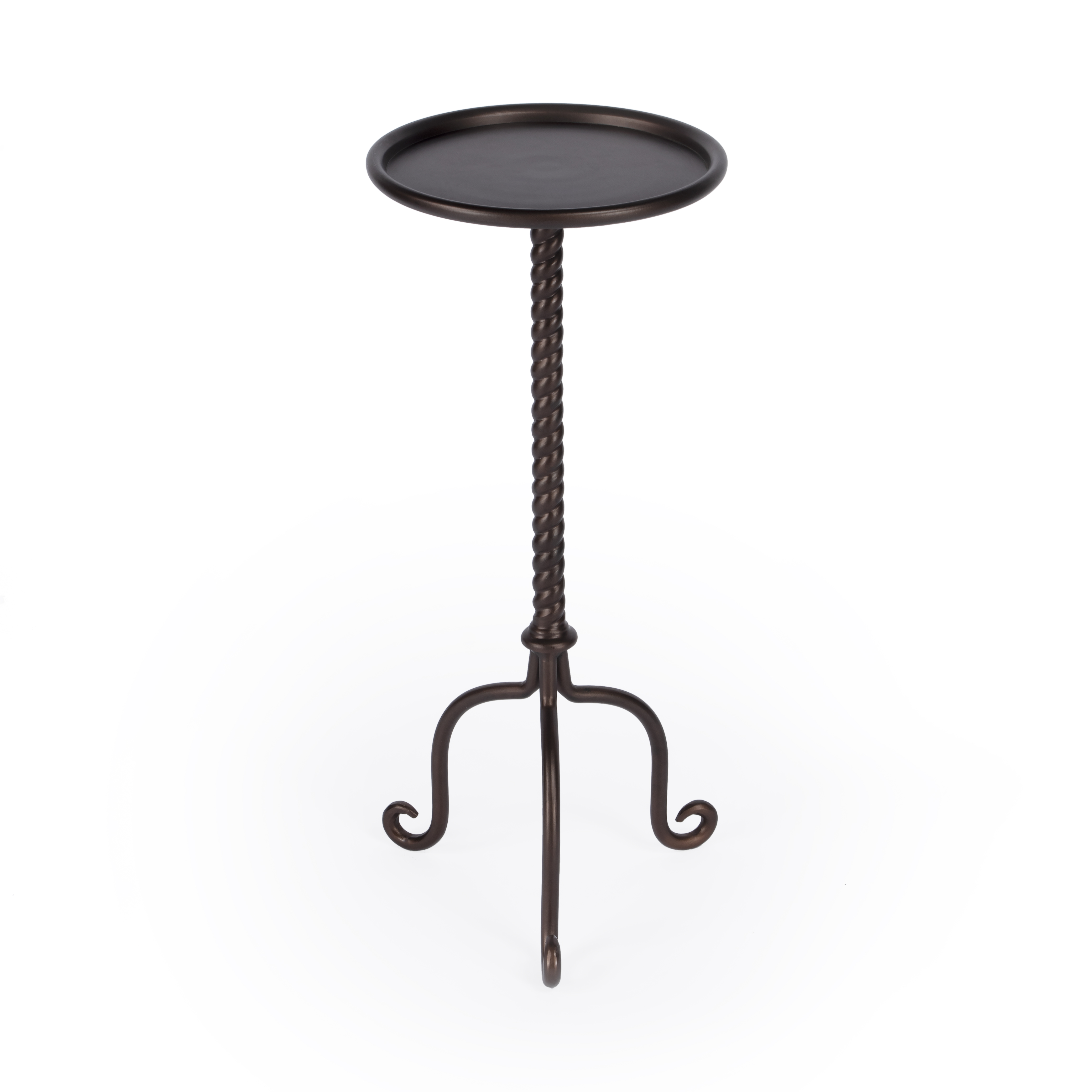 Butler Specialty Alma Gray Pedestal Side Table