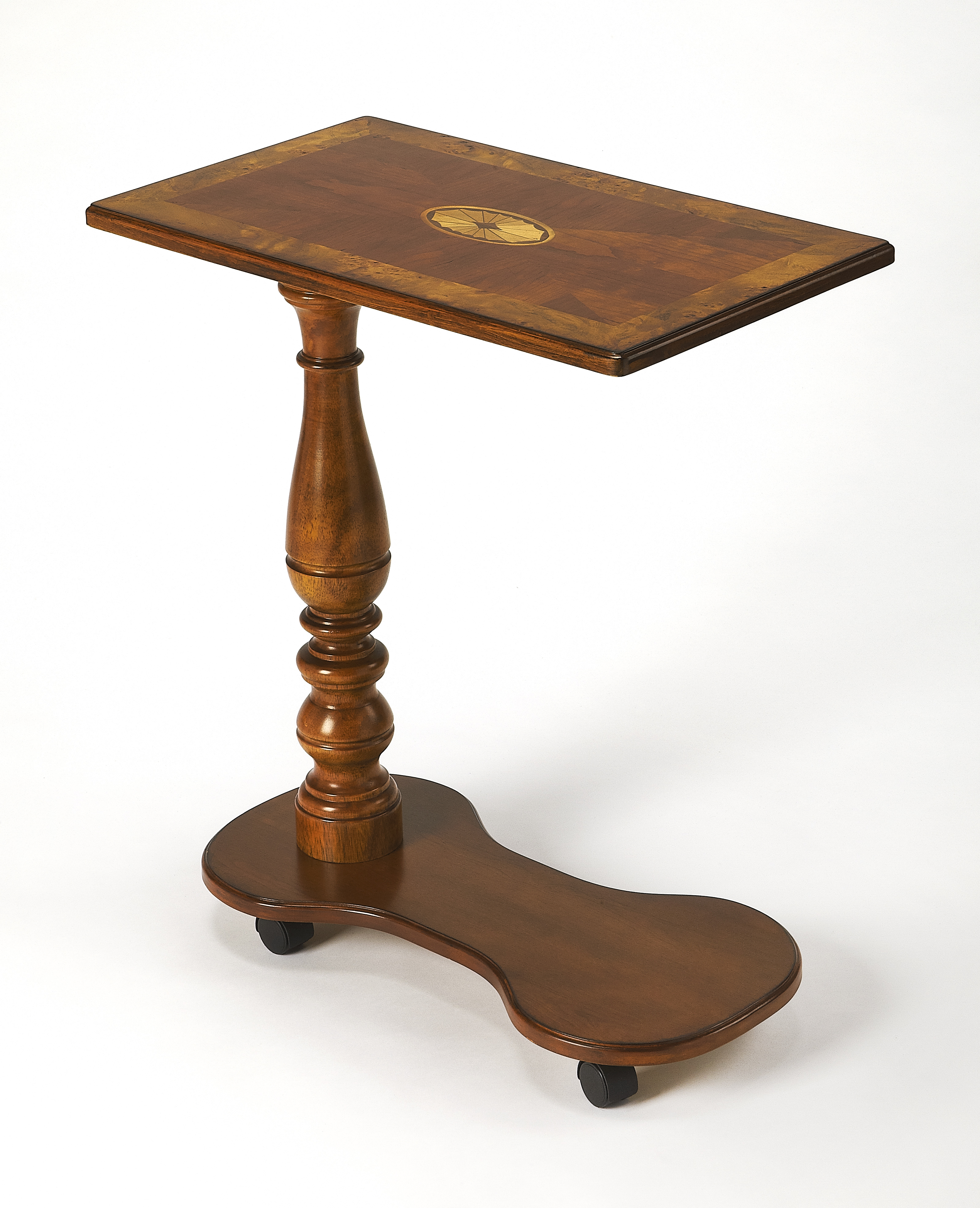 Butler Specialty Mabry Medium Brown Mobile Tray Table
