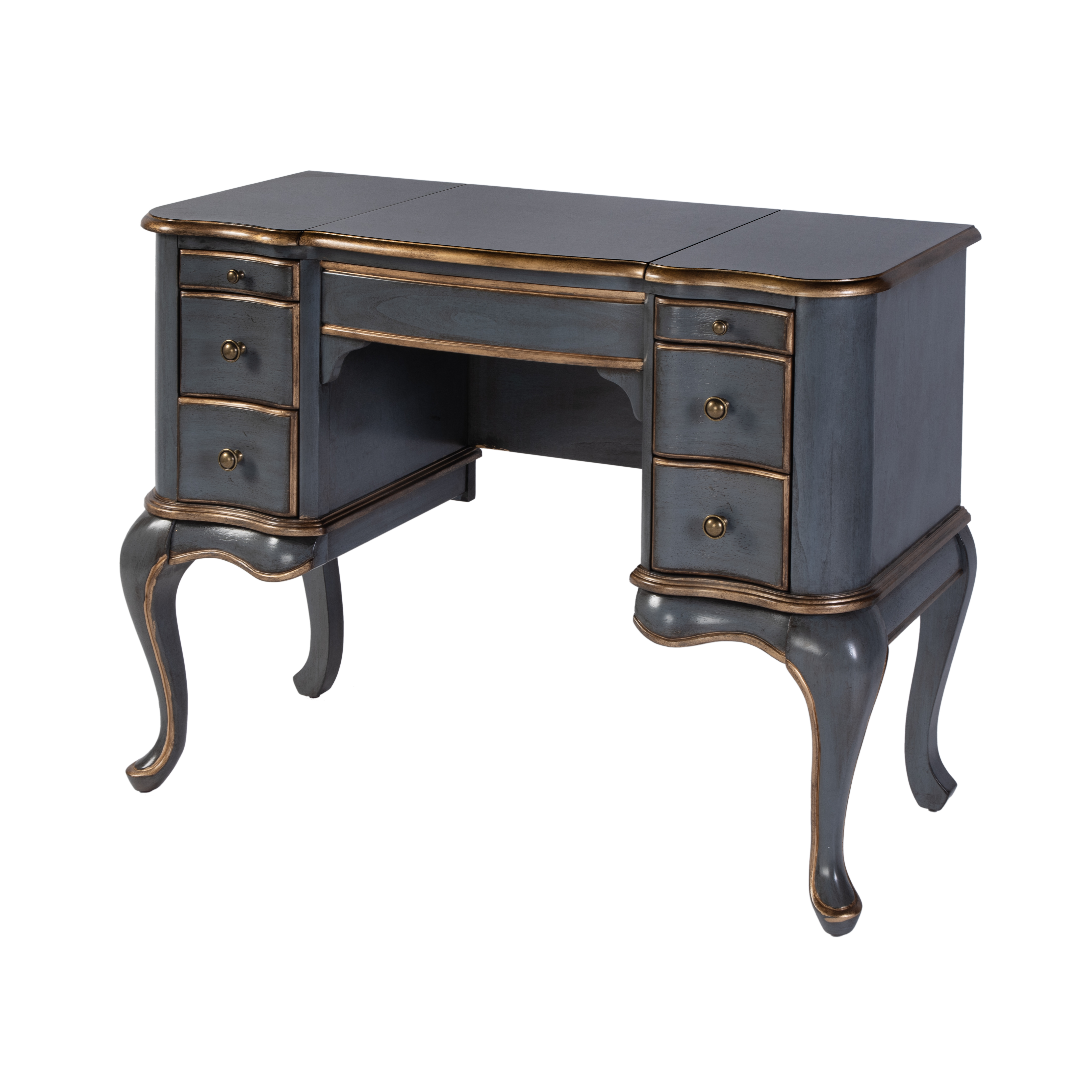Butler Specialty Charlotte Pastel Blue Rectangular Vanity Valet Desk