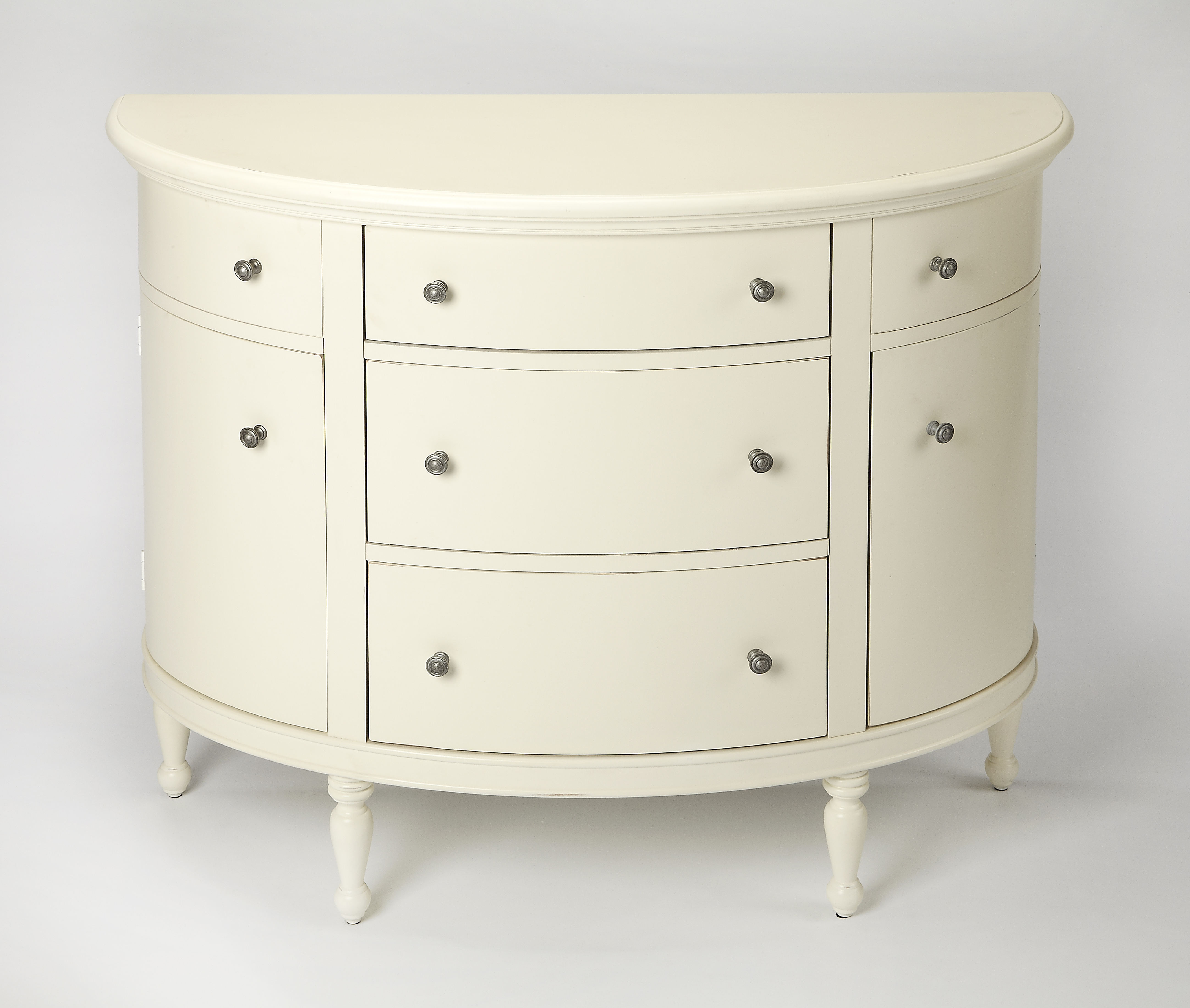 Butler Specialty Bedford White Demilune Console Table