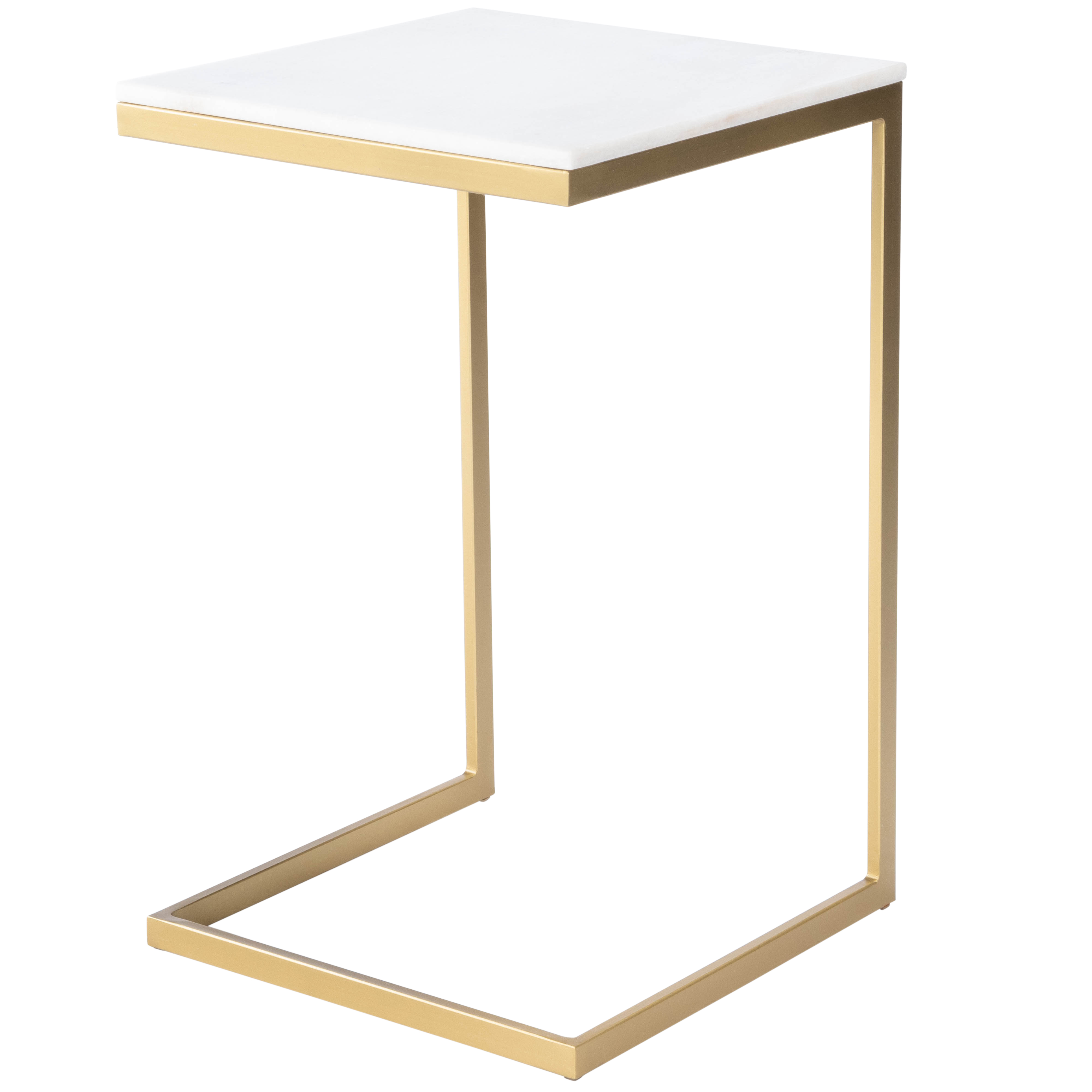 Butler Specialty Lawler White Gold Side Table