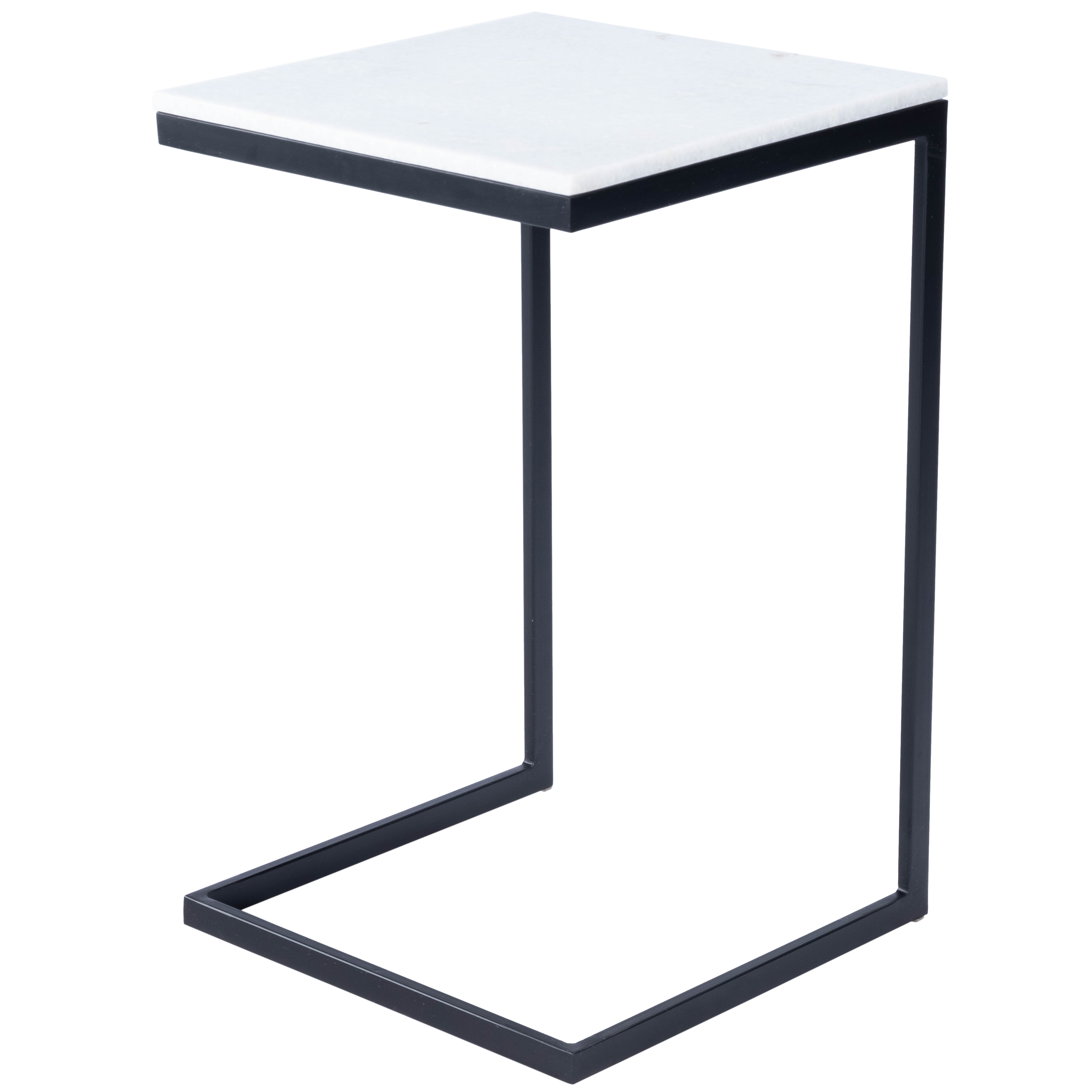 Butler Specialty Lawler White Black Side Table