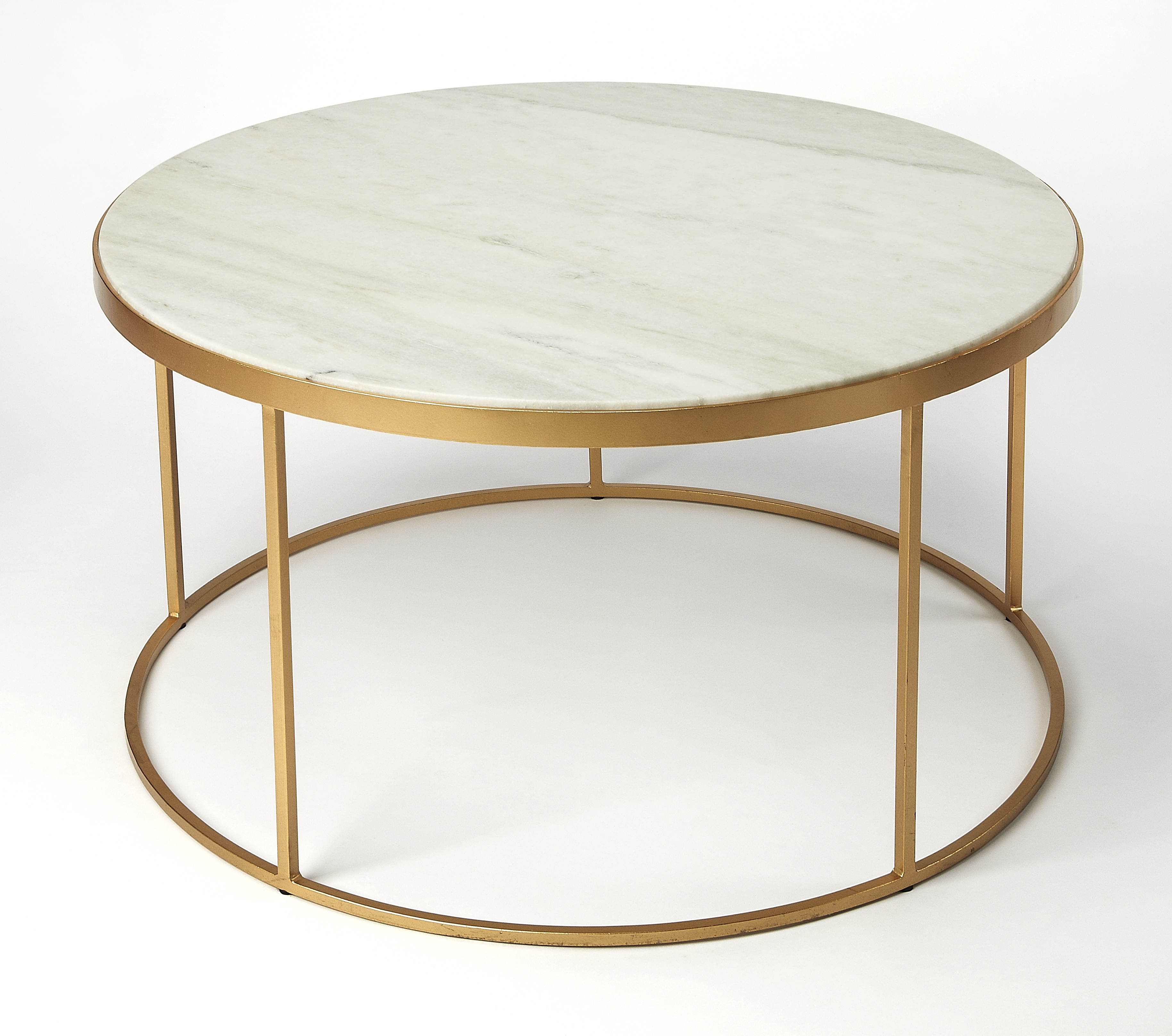 Butler Specialty Triton White Marble Coffee Table