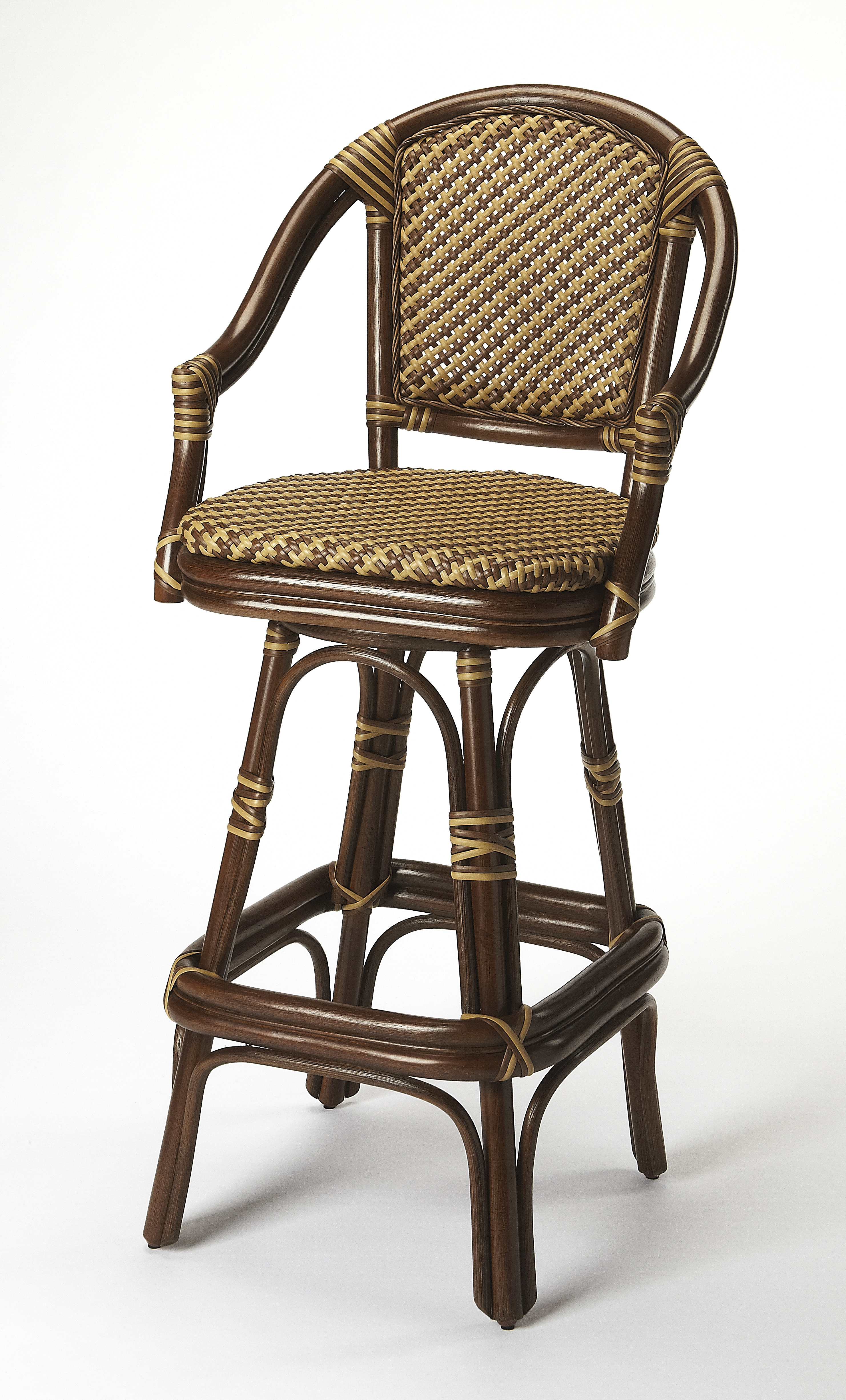 Butler Specialty Renata Rattan 29.75 Inch Bar Stool