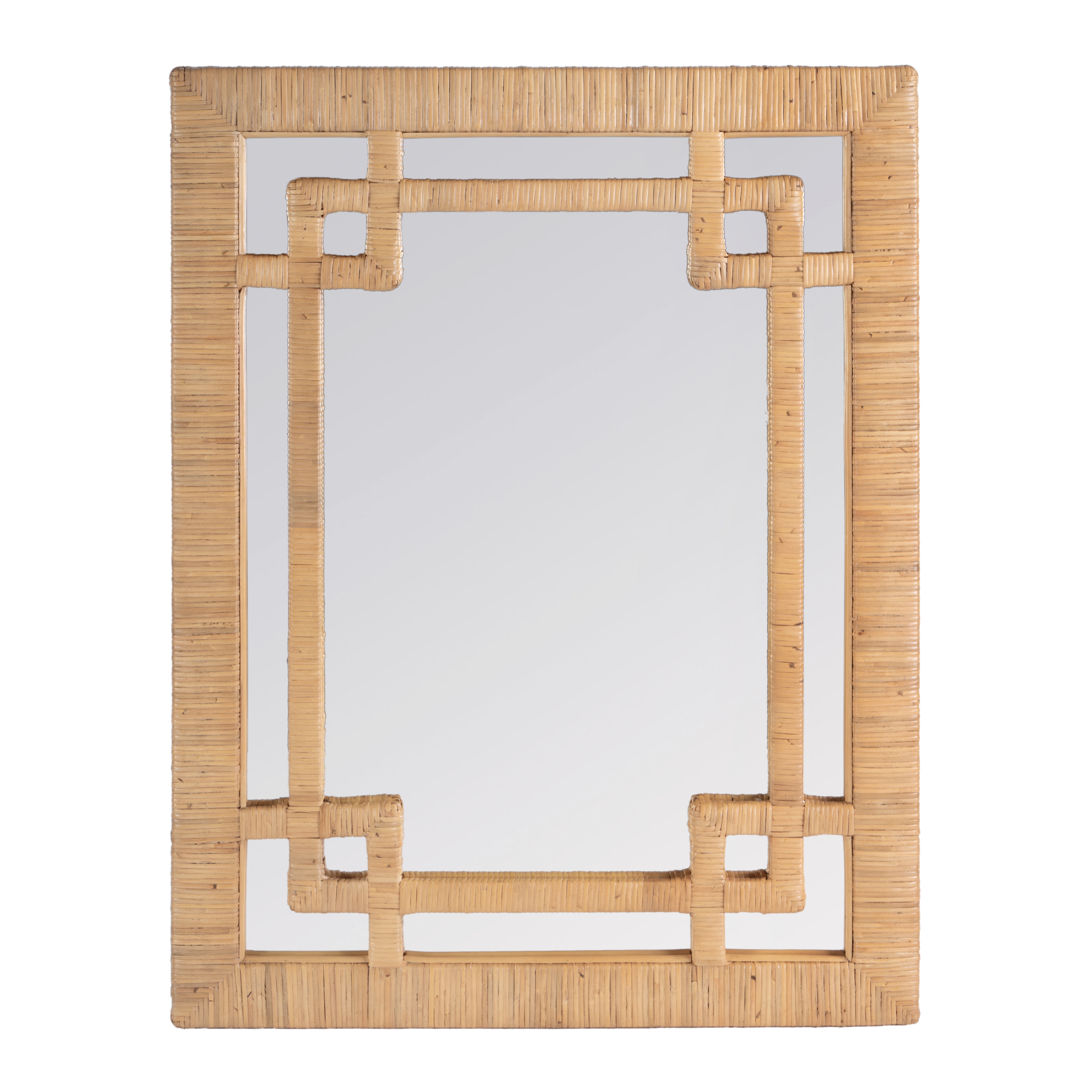 Butler Specialty Hana Light Brown Rattan Wall Mirror