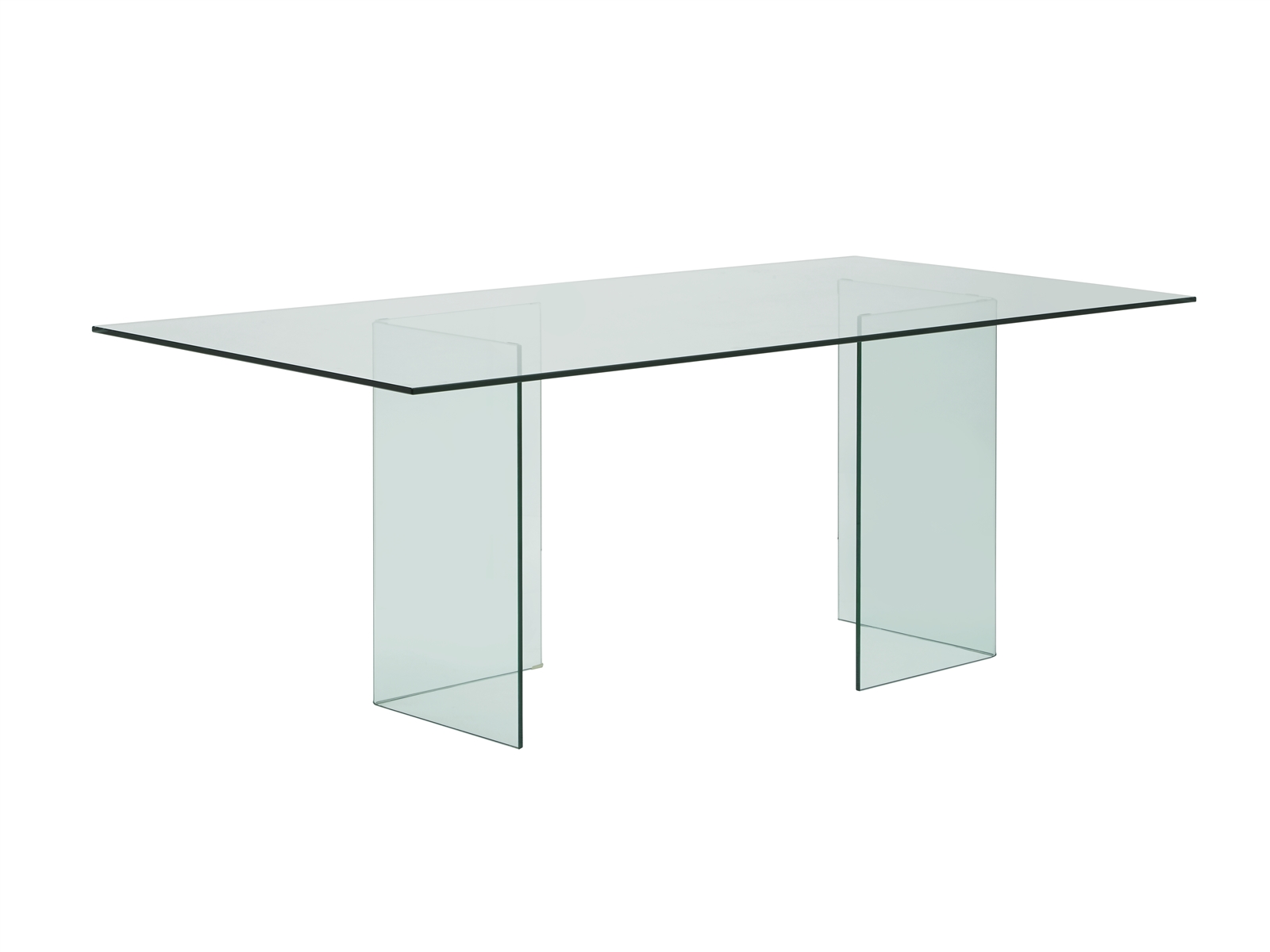 Casabianca Miami Clear Glass Dining Table