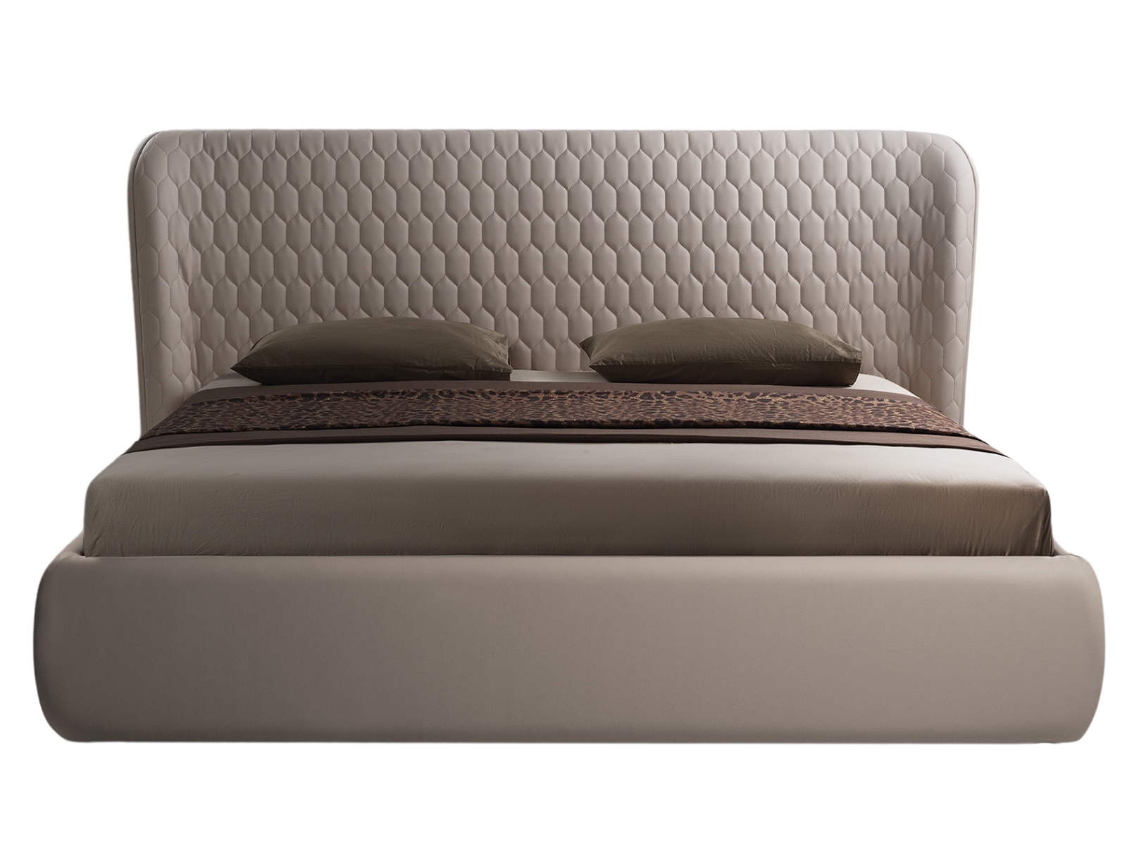 Casabianca Agoura Taupe Queen Storage Bed