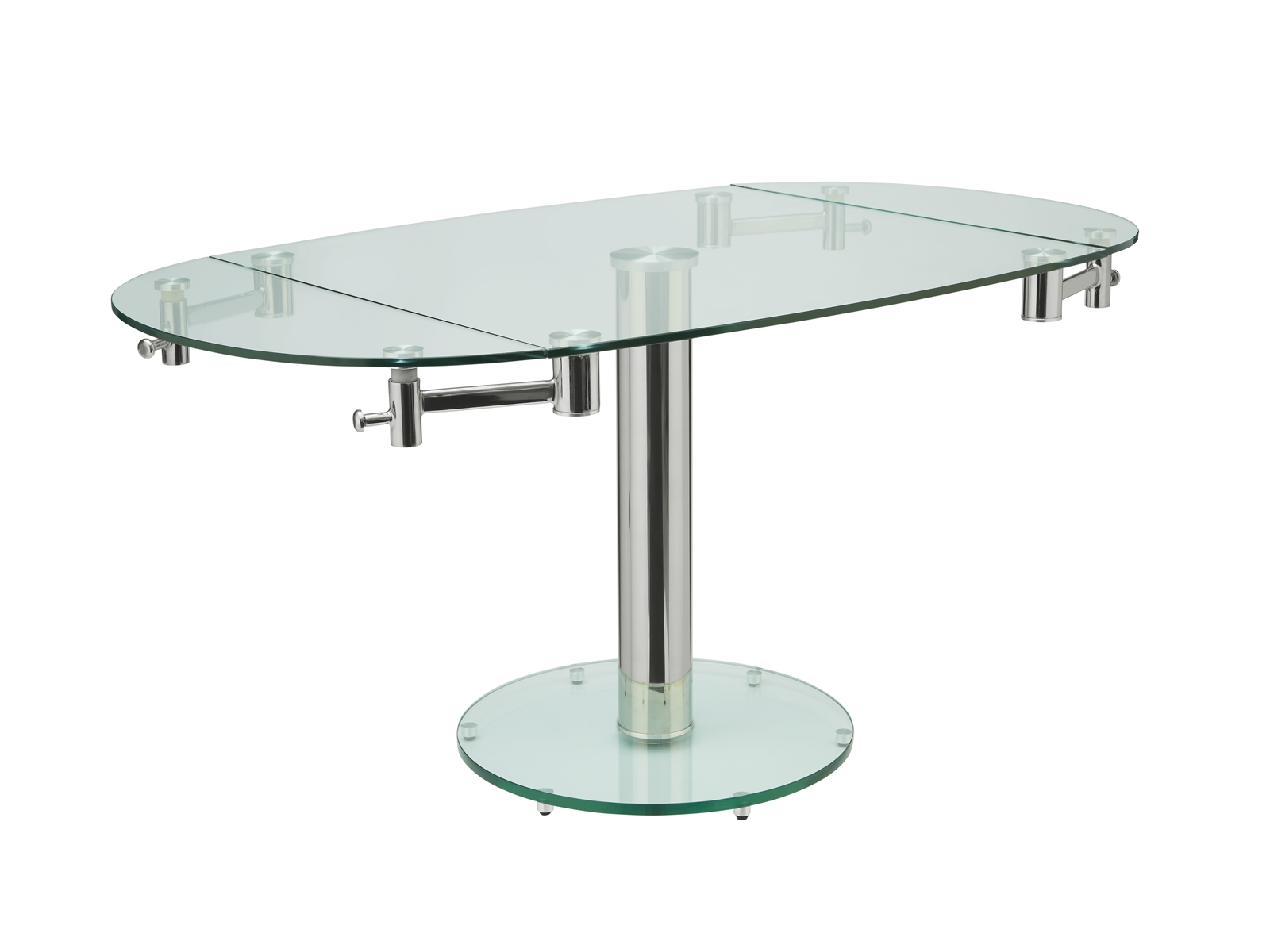 Casabianca Thao Clear Glass Dining Table