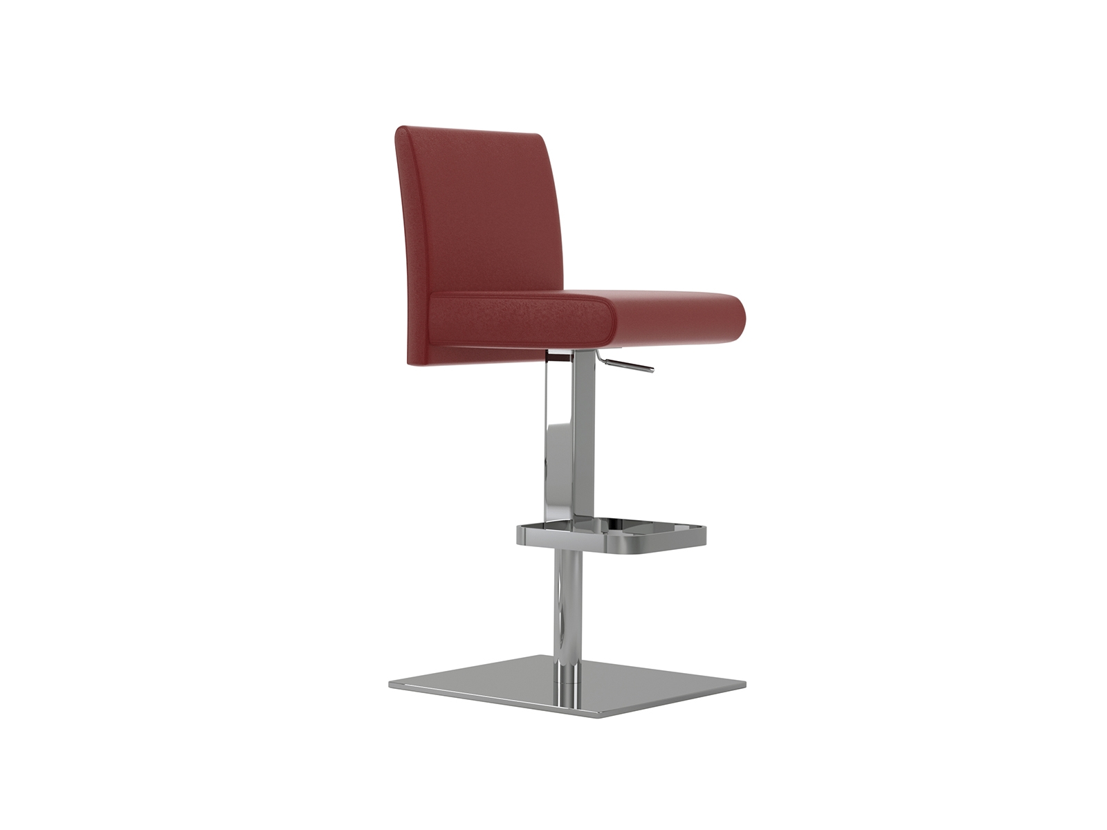Casabianca Vittoria Burgundy Leather Bar Stool
