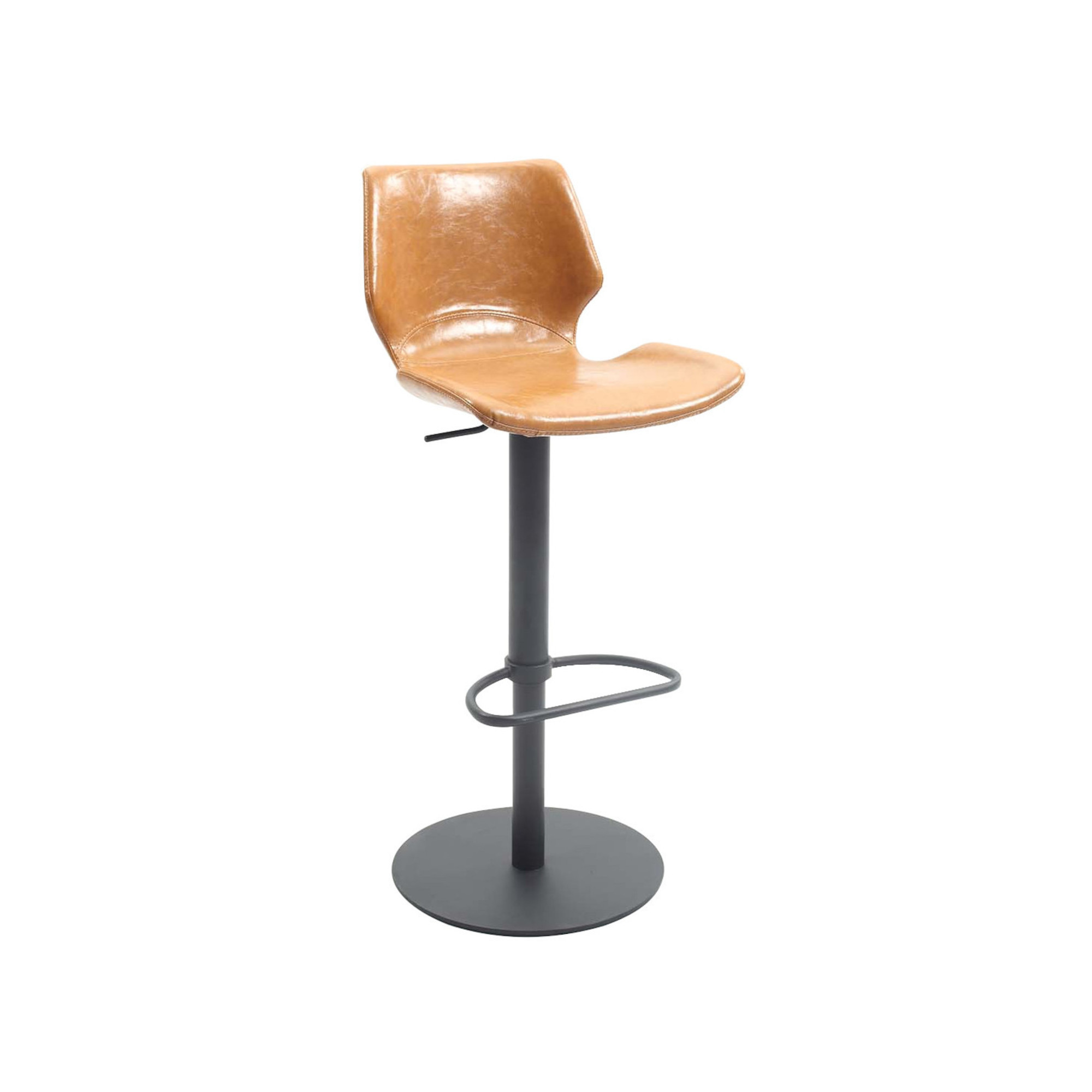 Chintaly Imports Camel Pneumatic Adjustable Height Swivel Stool